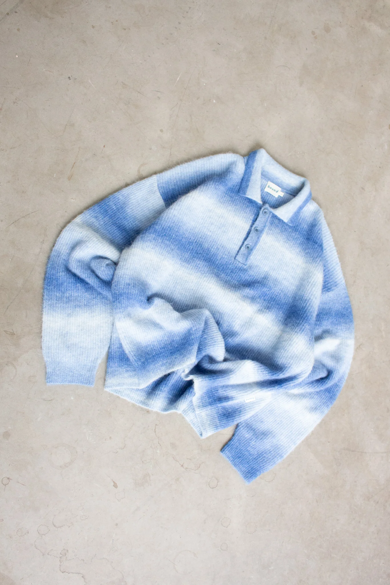 OCEAN GRADIENT ALPACA KNIT LONGSLEEVE POLO - Image 7