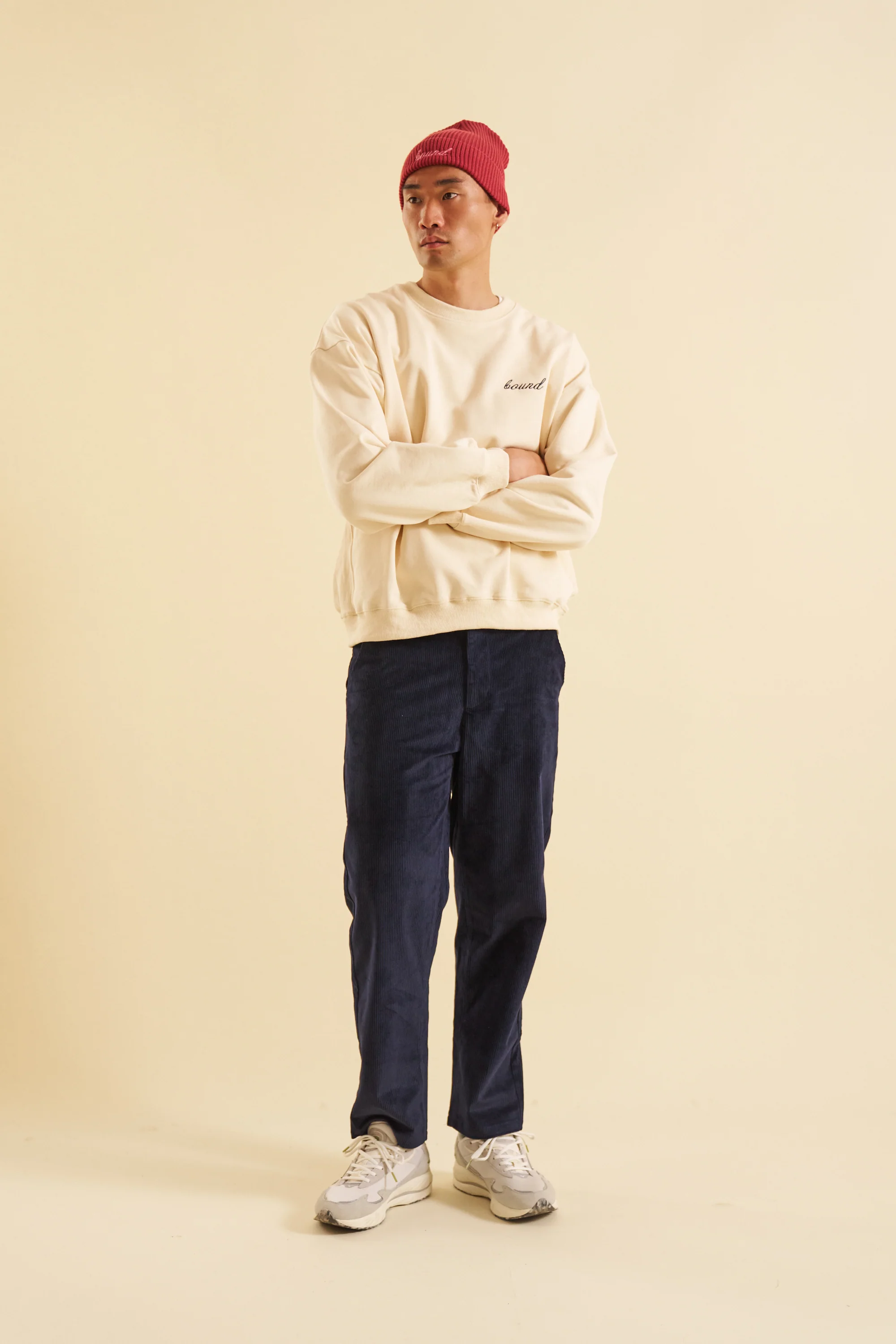 OCEAN NAVY CORDUROY TROUSERS - Image 4