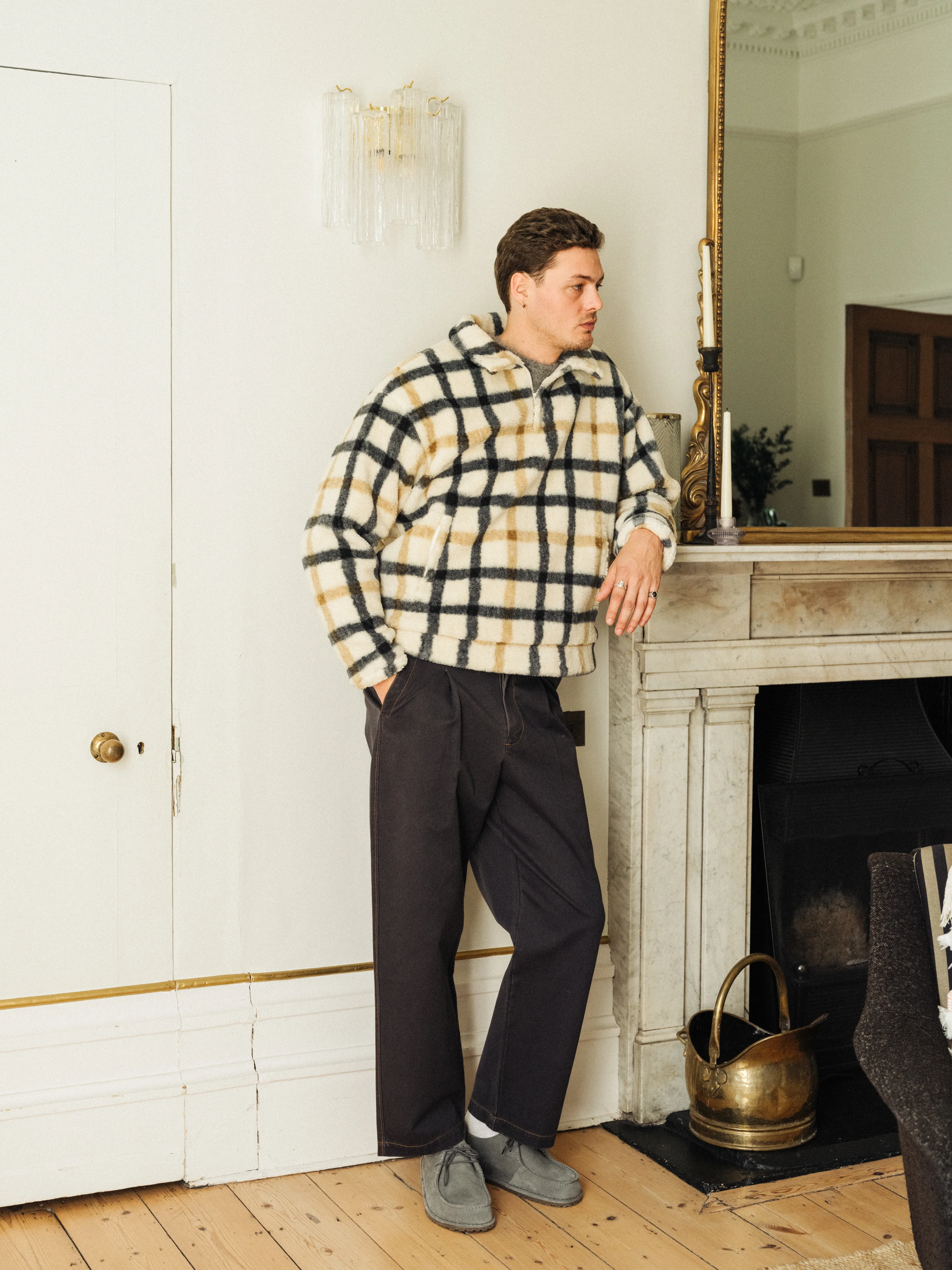 OFF WHITE CHECK FLEECE - Image 2