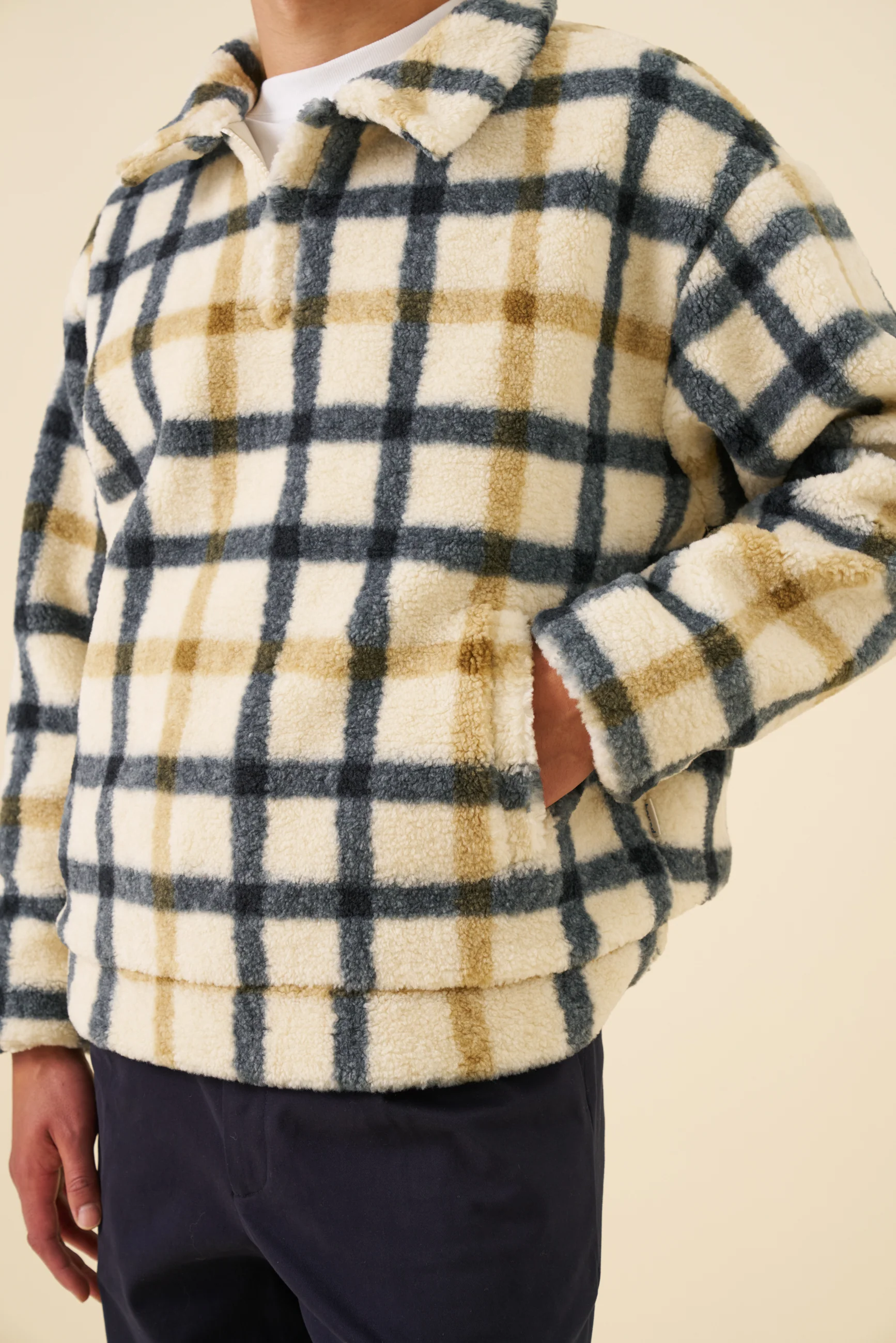OFF WHITE CHECK FLEECE - Image 5