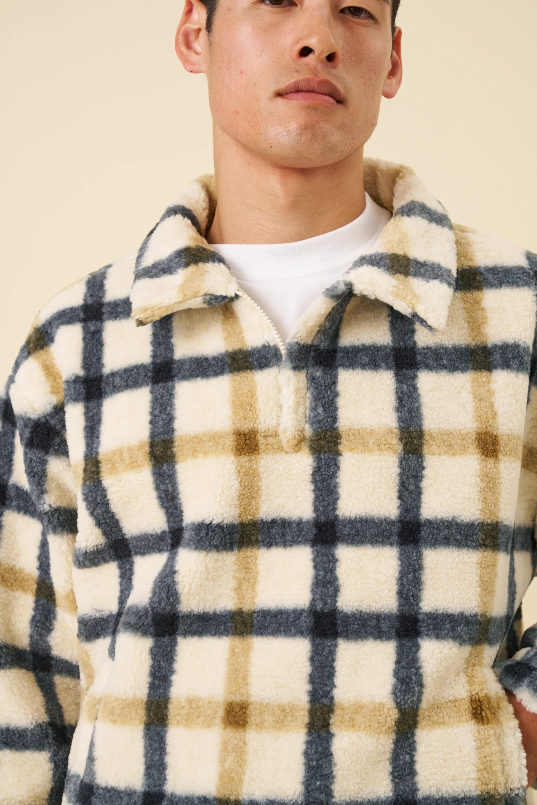 OFF WHITE CHECK FLEECE - Image 6