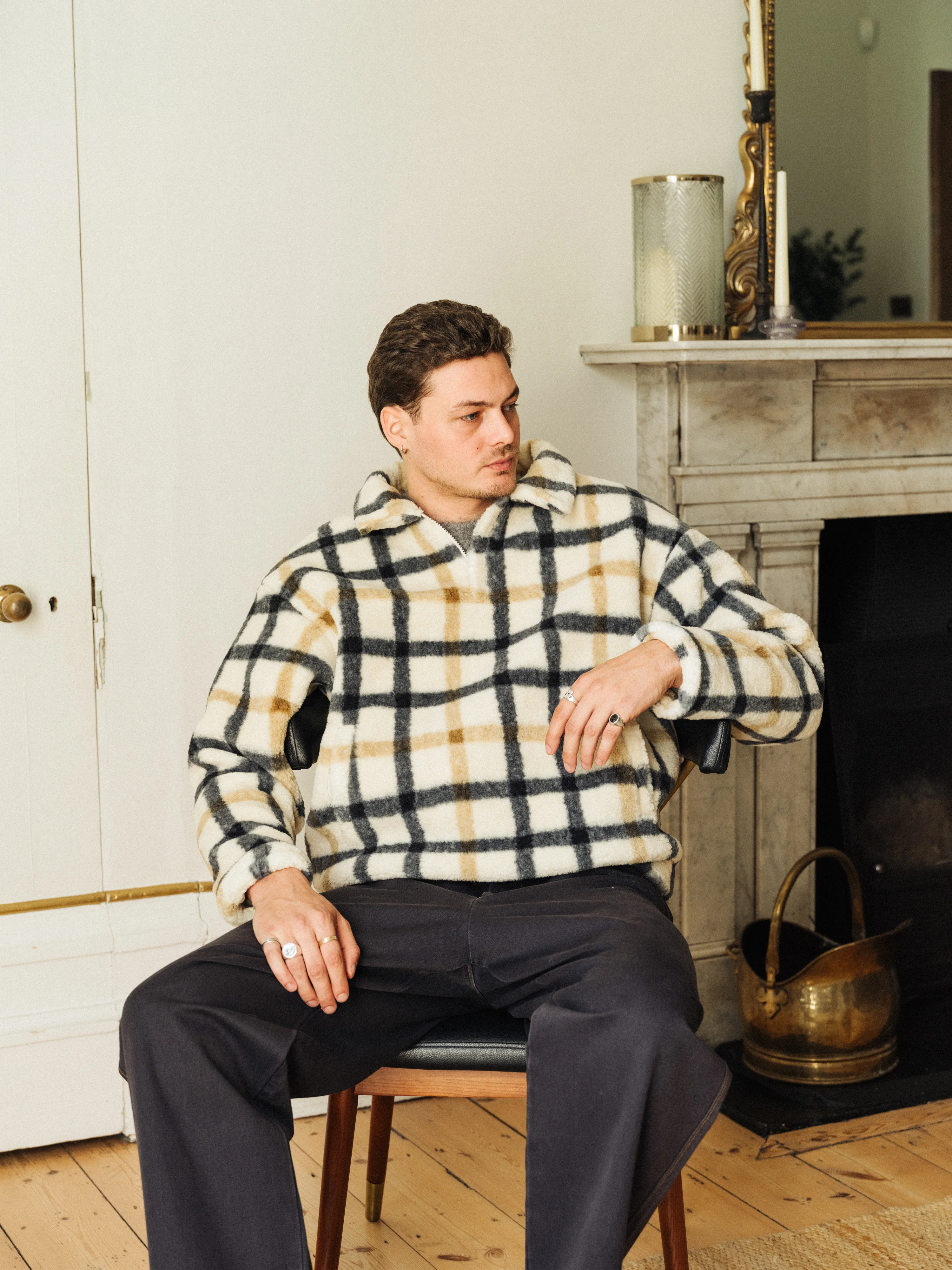 OFF WHITE CHECK FLEECE - Image 7