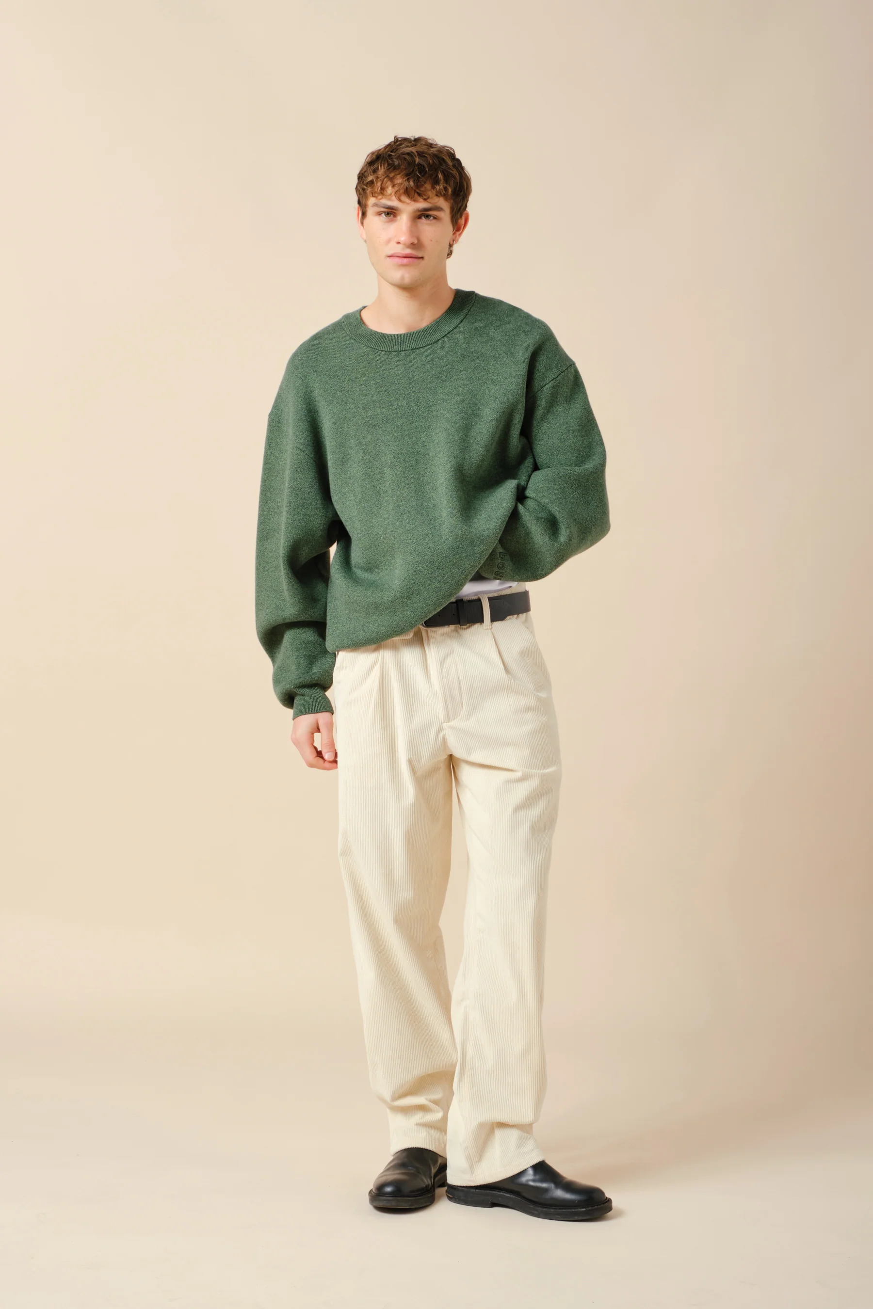 OGDEN MARL KNIT SWEATER - FOREST - Image 3