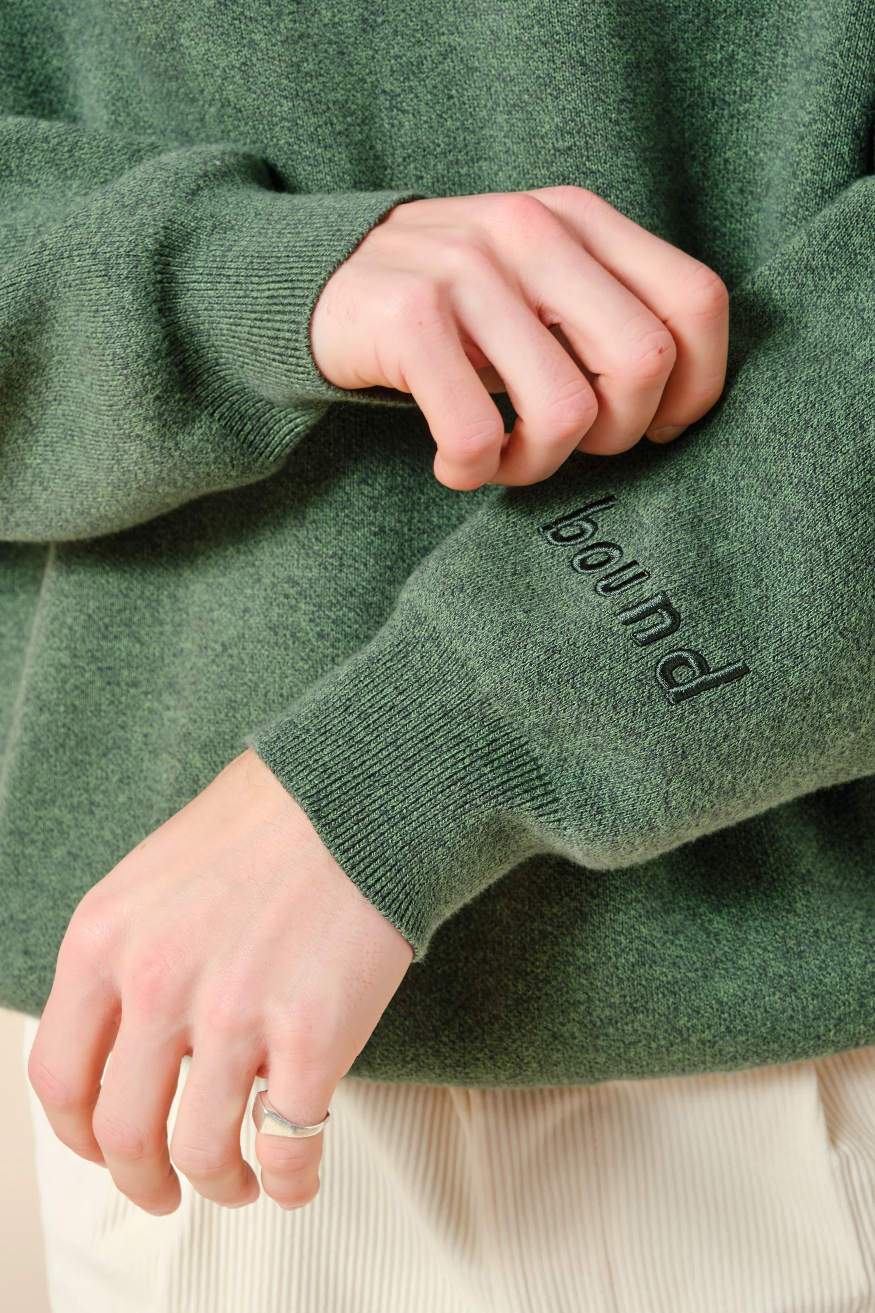 OGDEN MARL KNIT SWEATER - FOREST - Image 4