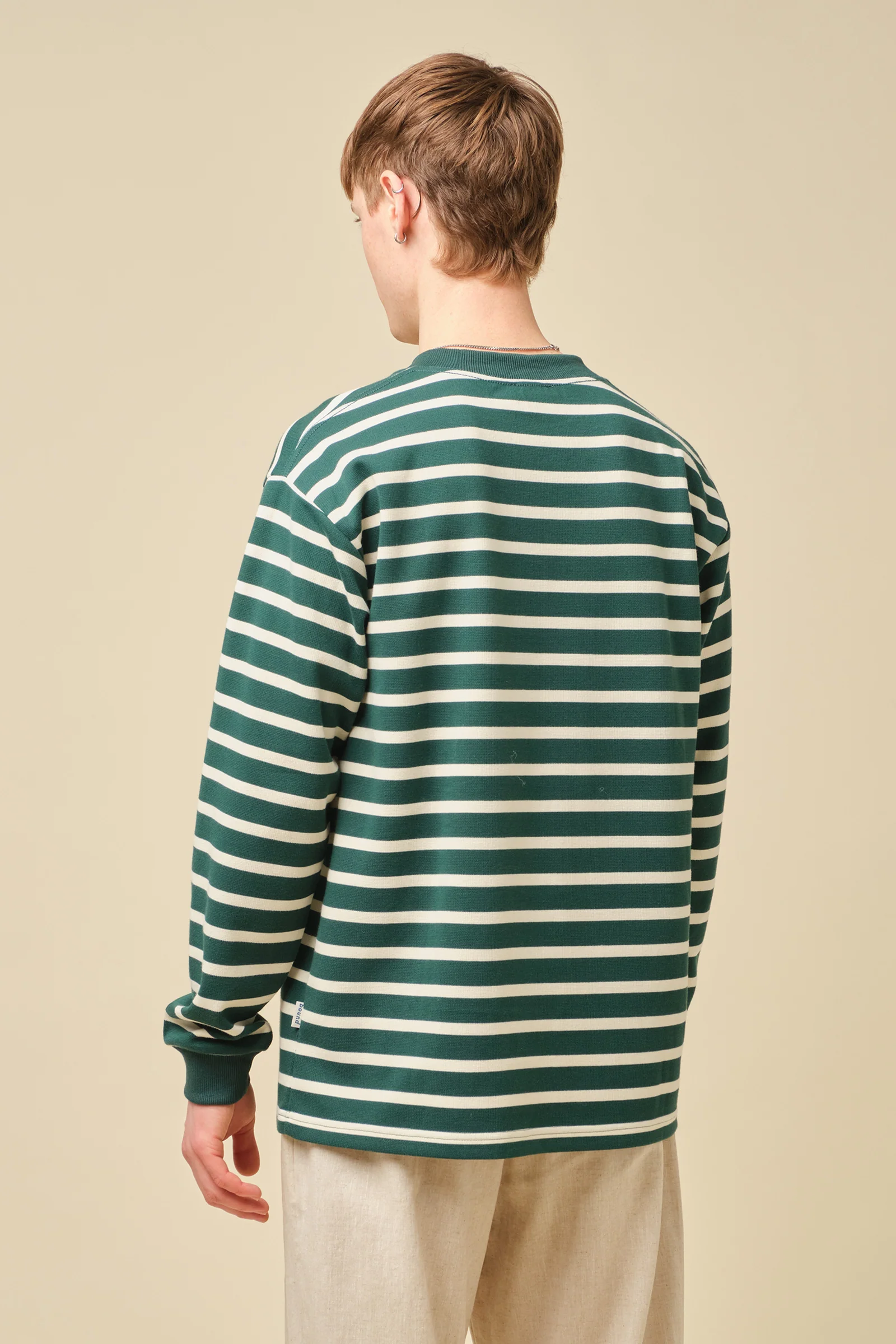 OLIVE STRIPE LONGSLEEVE TEE - Image 4