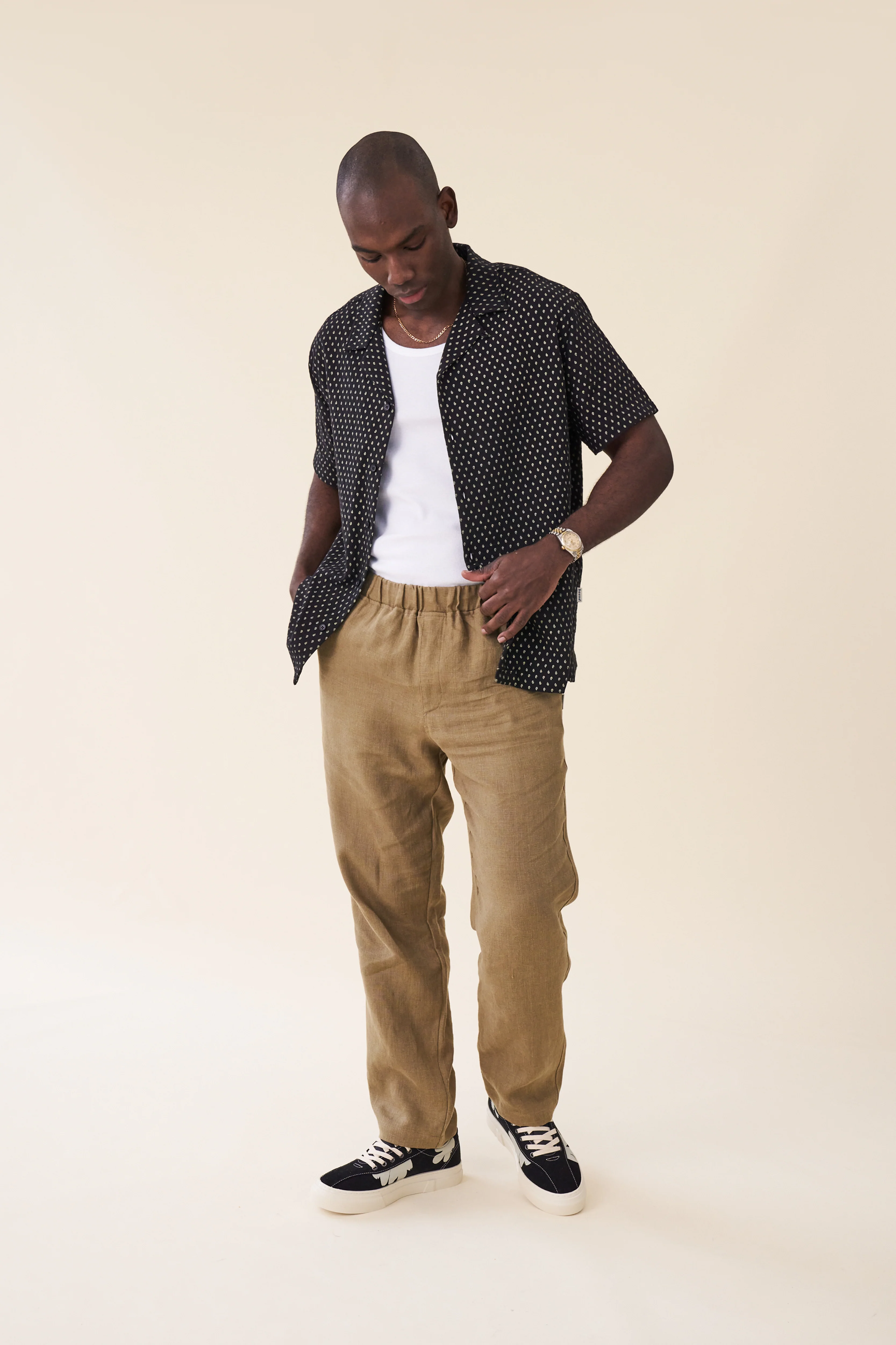 PAISLEY CUBAN SS SHIRT - BLACK - Image 3