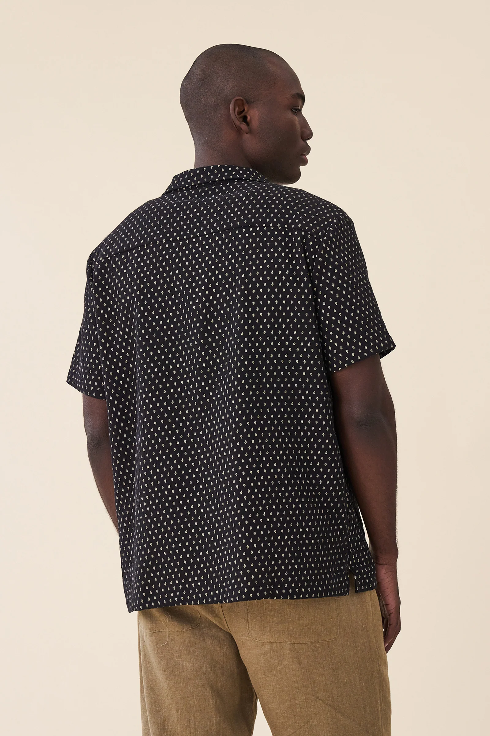 PAISLEY CUBAN SS SHIRT - BLACK - Image 4