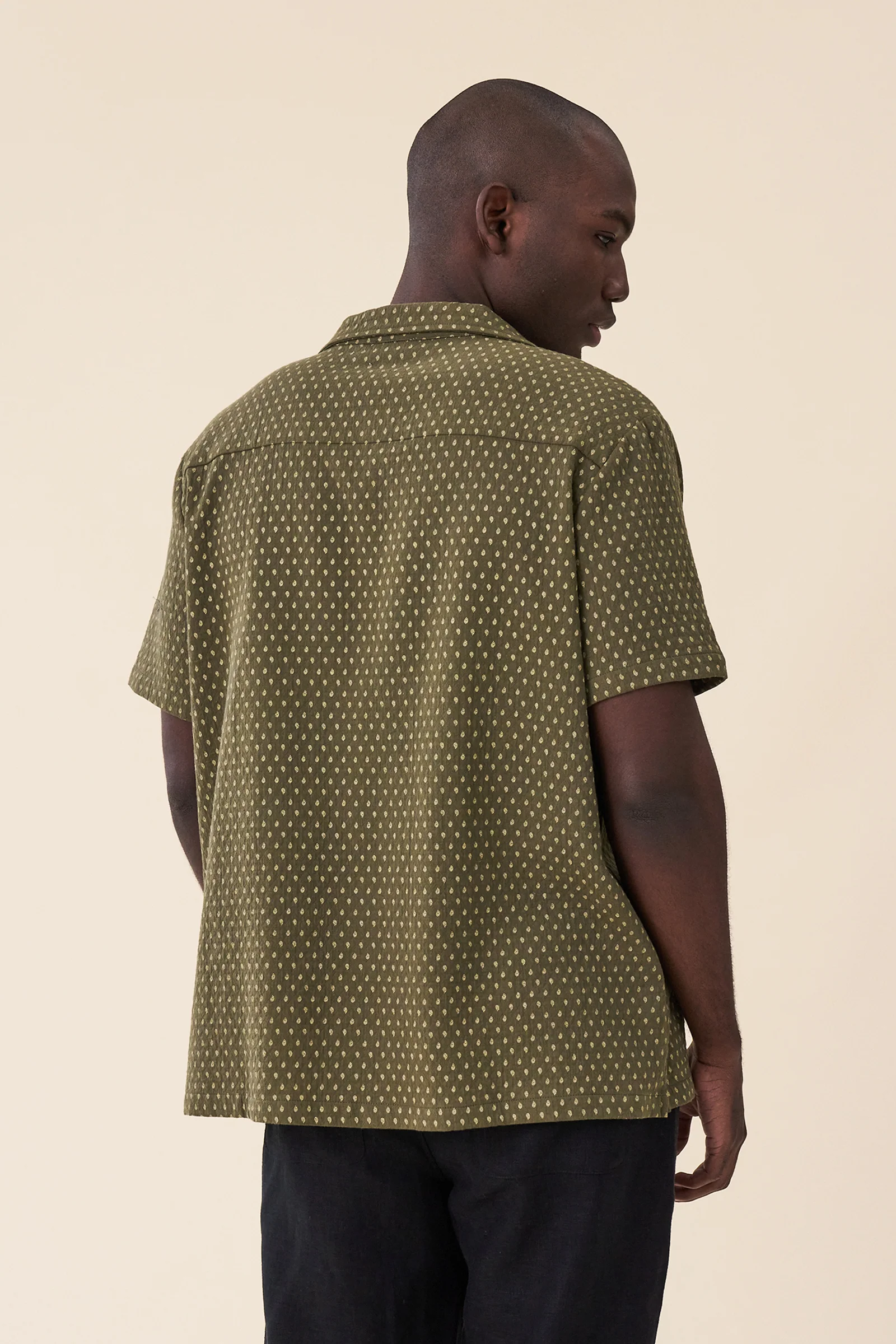 PAISLEY CUBAN SS SHIRT - SAGE - Image 4