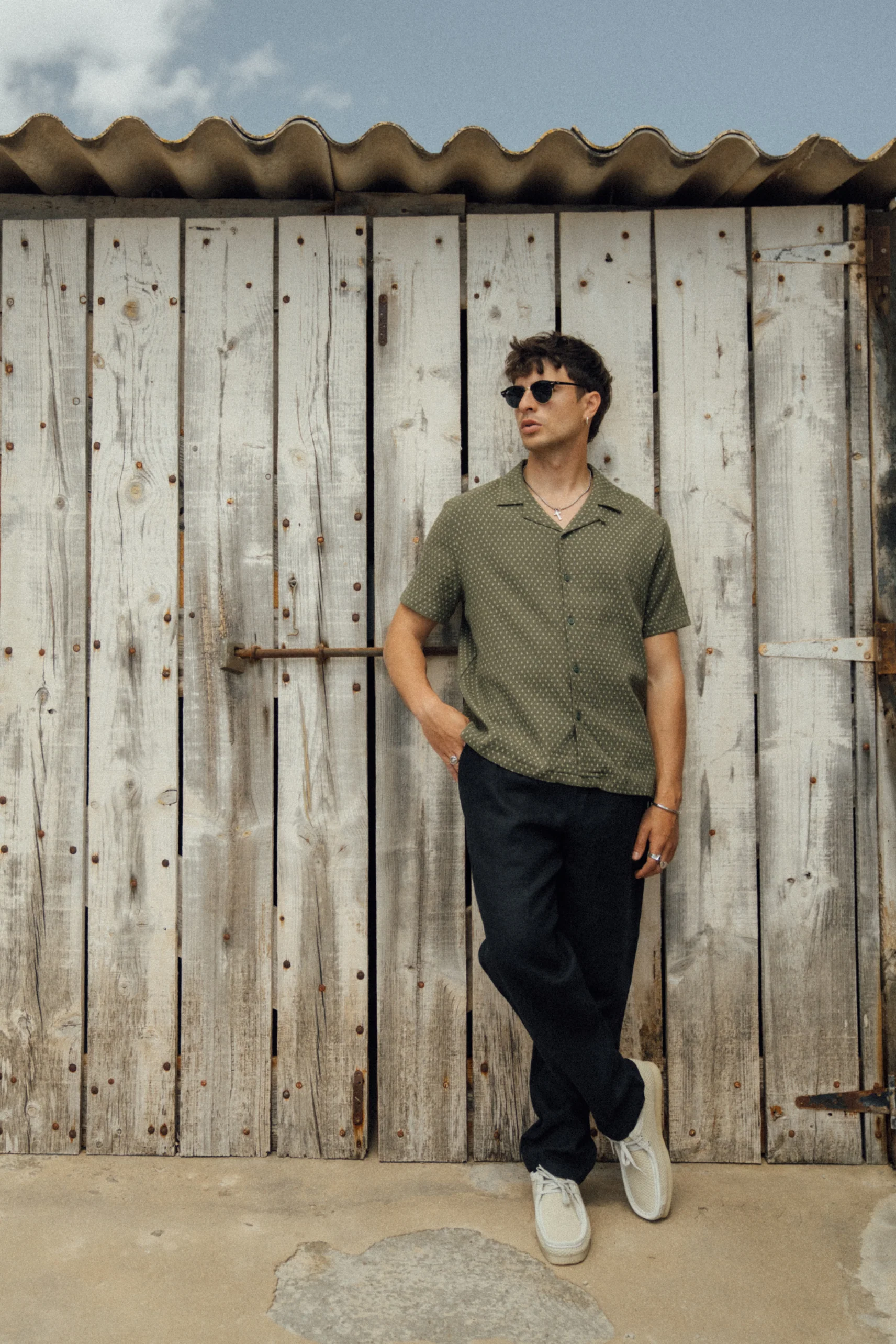 PAISLEY CUBAN SS SHIRT - SAGE - Image 8