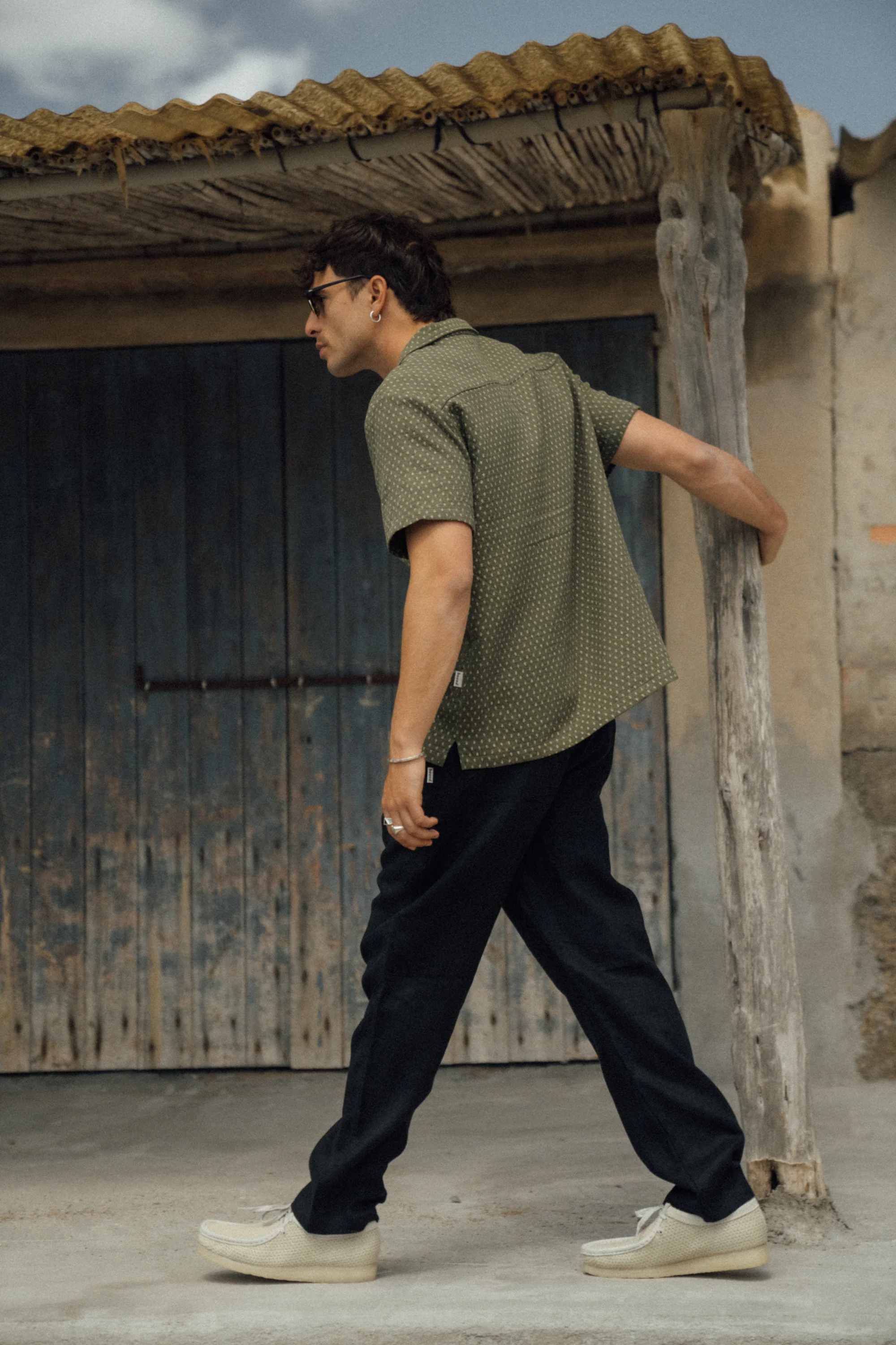 PAISLEY CUBAN SS SHIRT - SAGE - Image 9