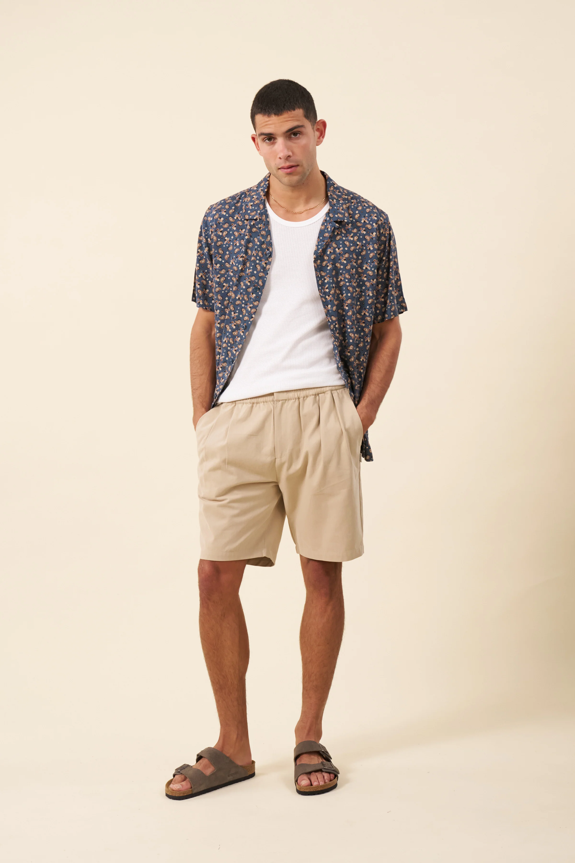 PAISLEY RAYON SHIRT - BLUE - Image 3