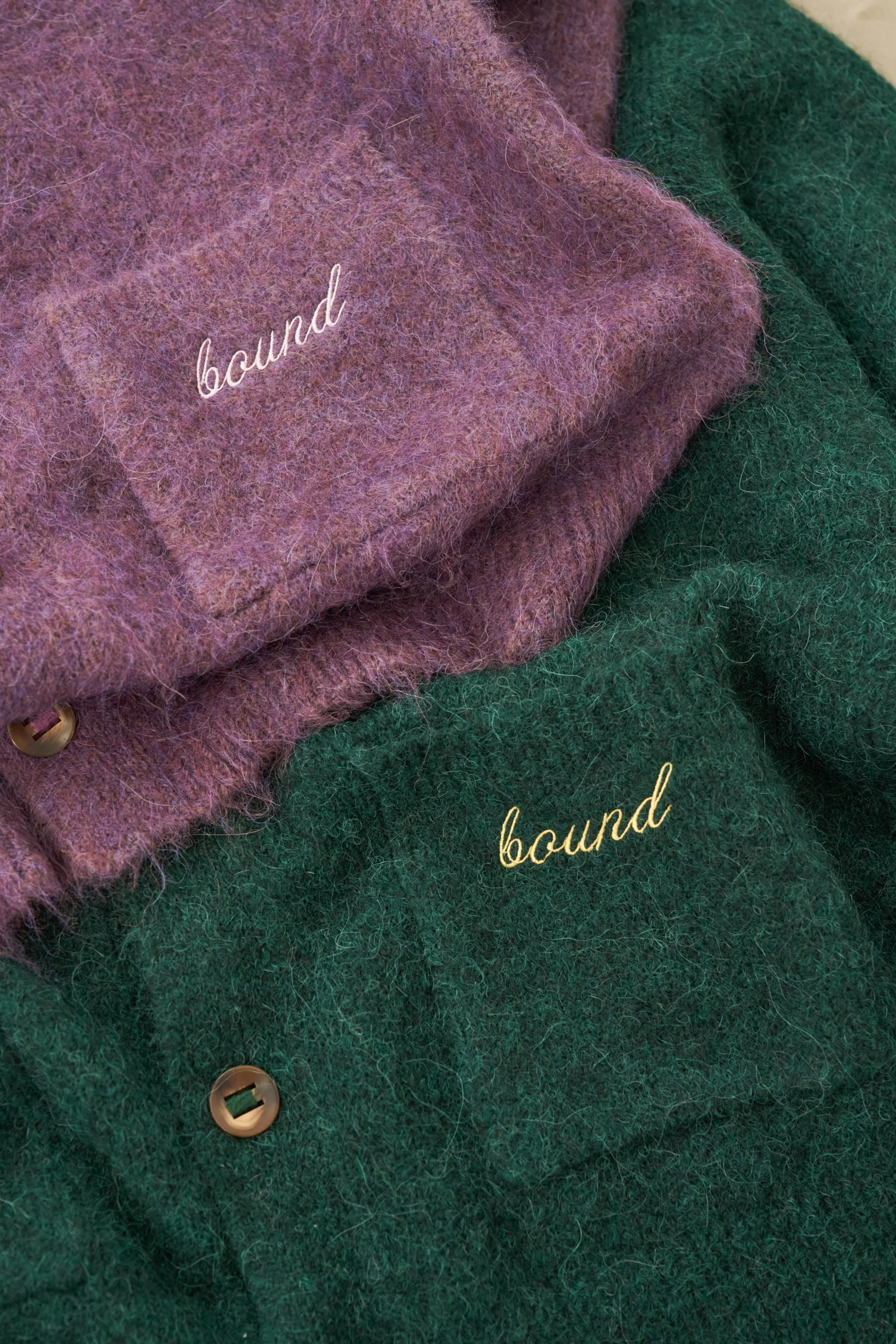 PARKER ALPACA CARDIGAN - PLUM - Image 11