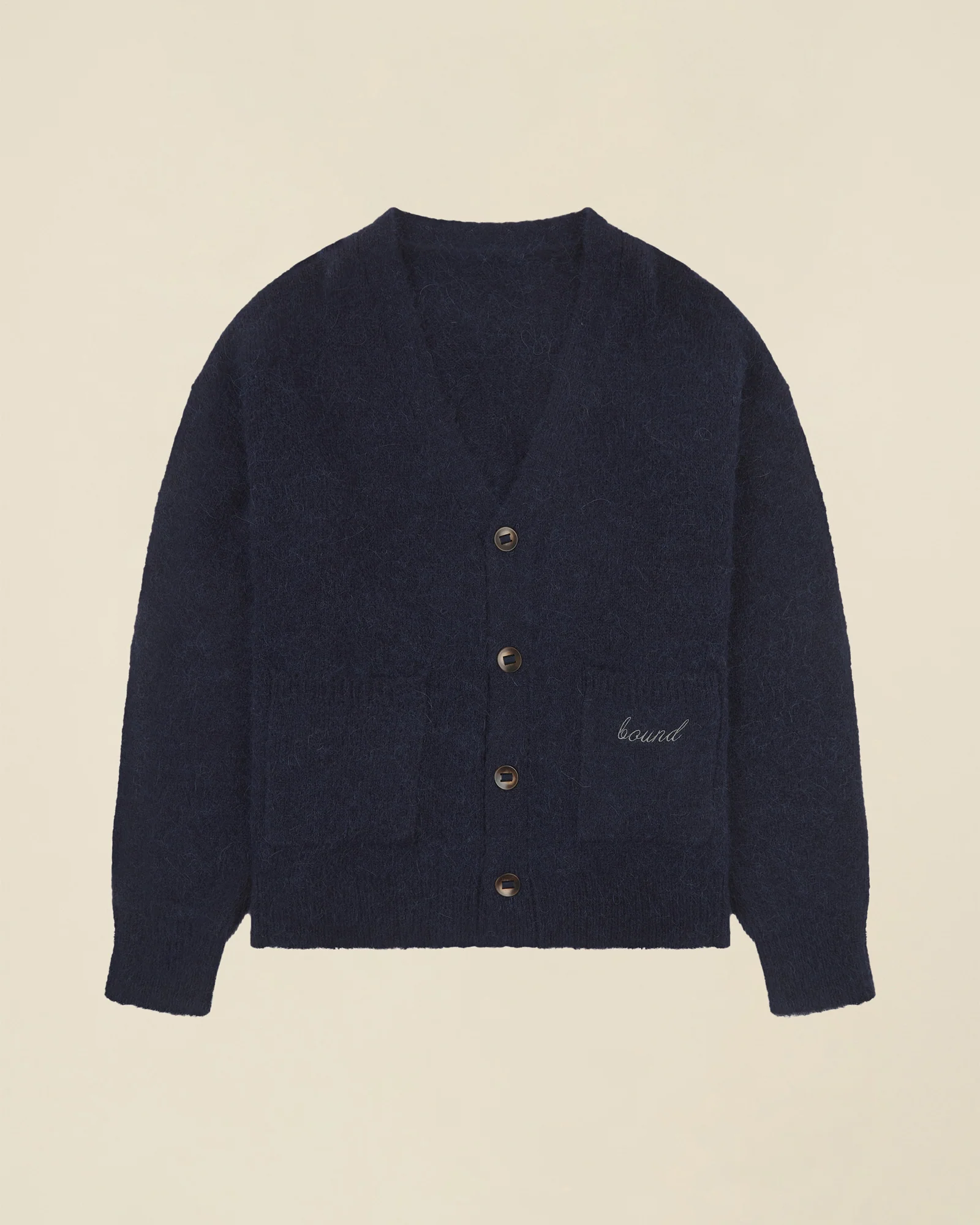 PARKER ALPACA CARDIGAN - NAVY - Image 10