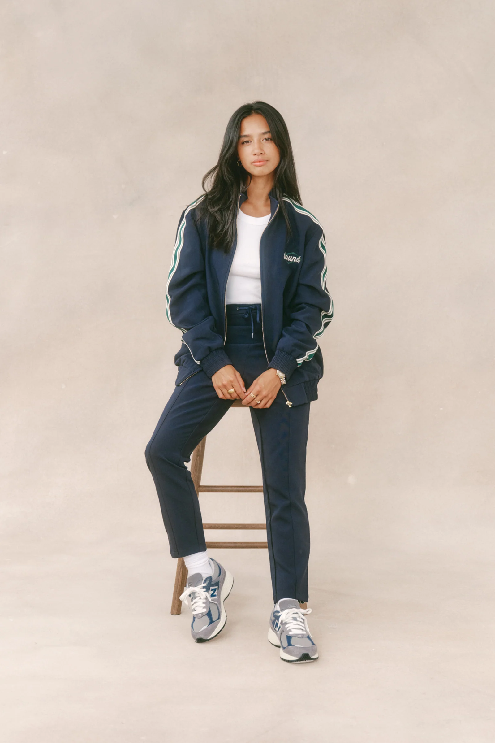 PAULIE NAVY STRIPE TRACK JACKET - Image 12