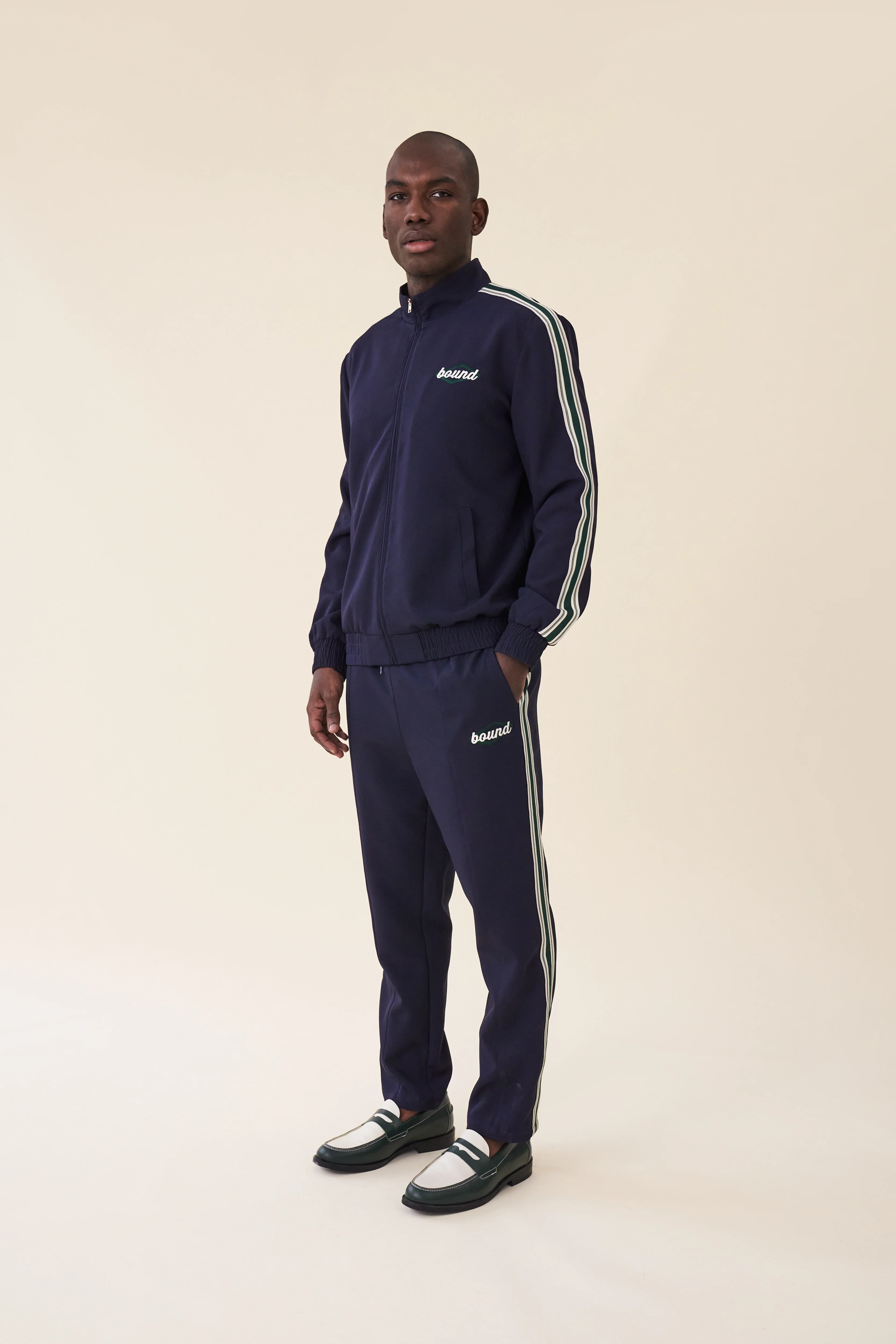 PAULIE NAVY STRIPE TRACK JACKET - Image 4