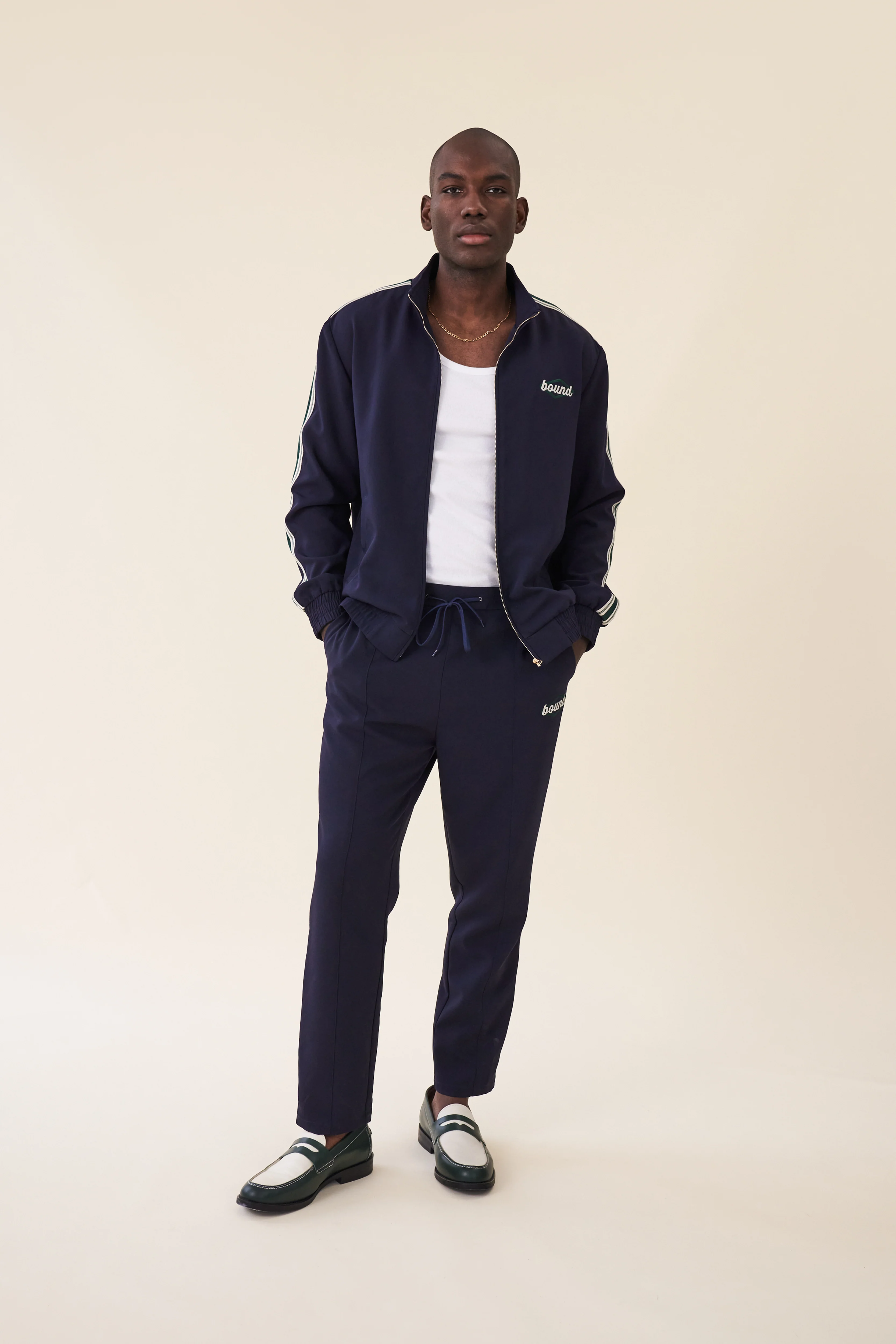 PAULIE NAVY STRIPE TRACK JACKET - Image 8