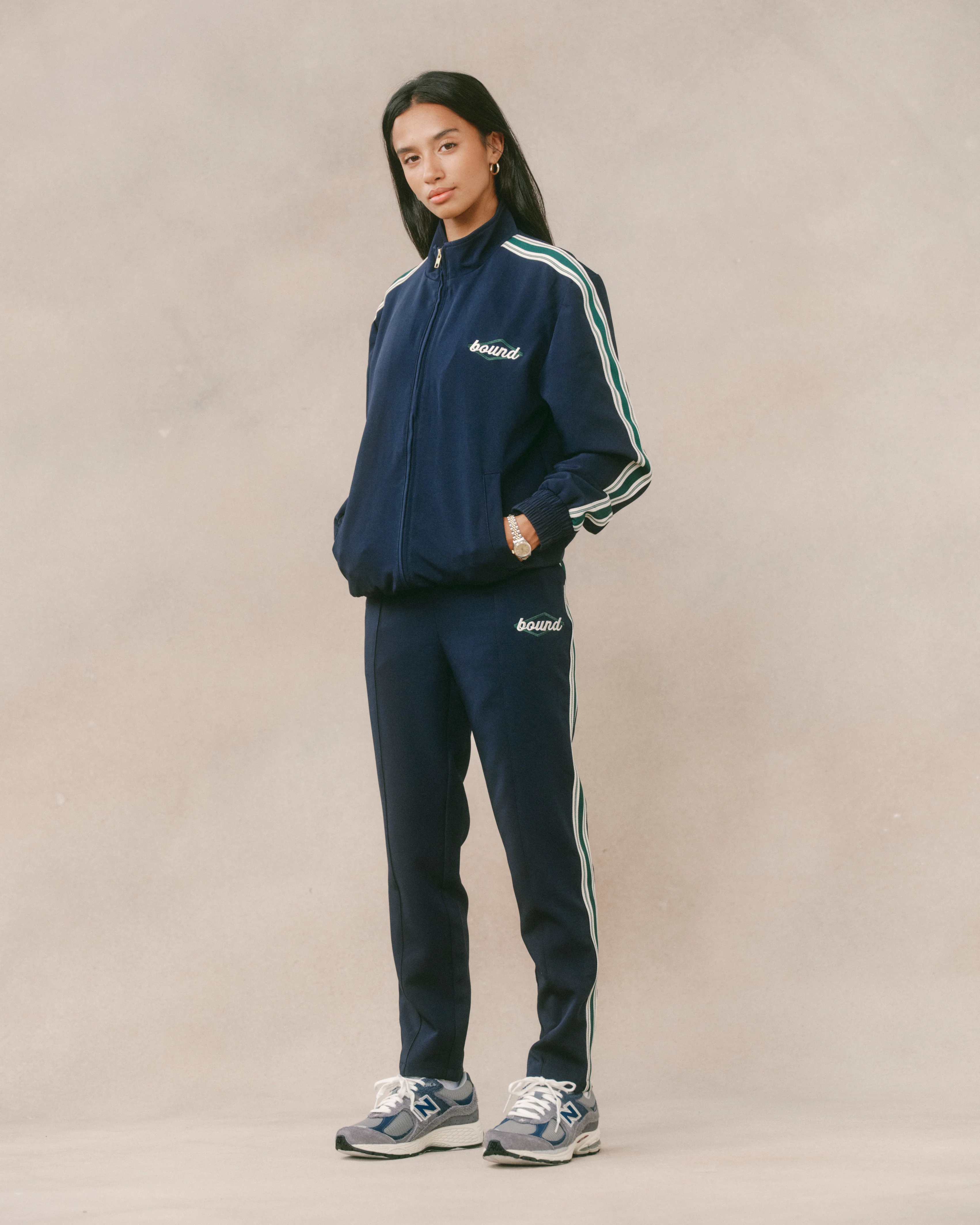 PAULIE NAVY STRIPE TRACKPANTS - Image 3