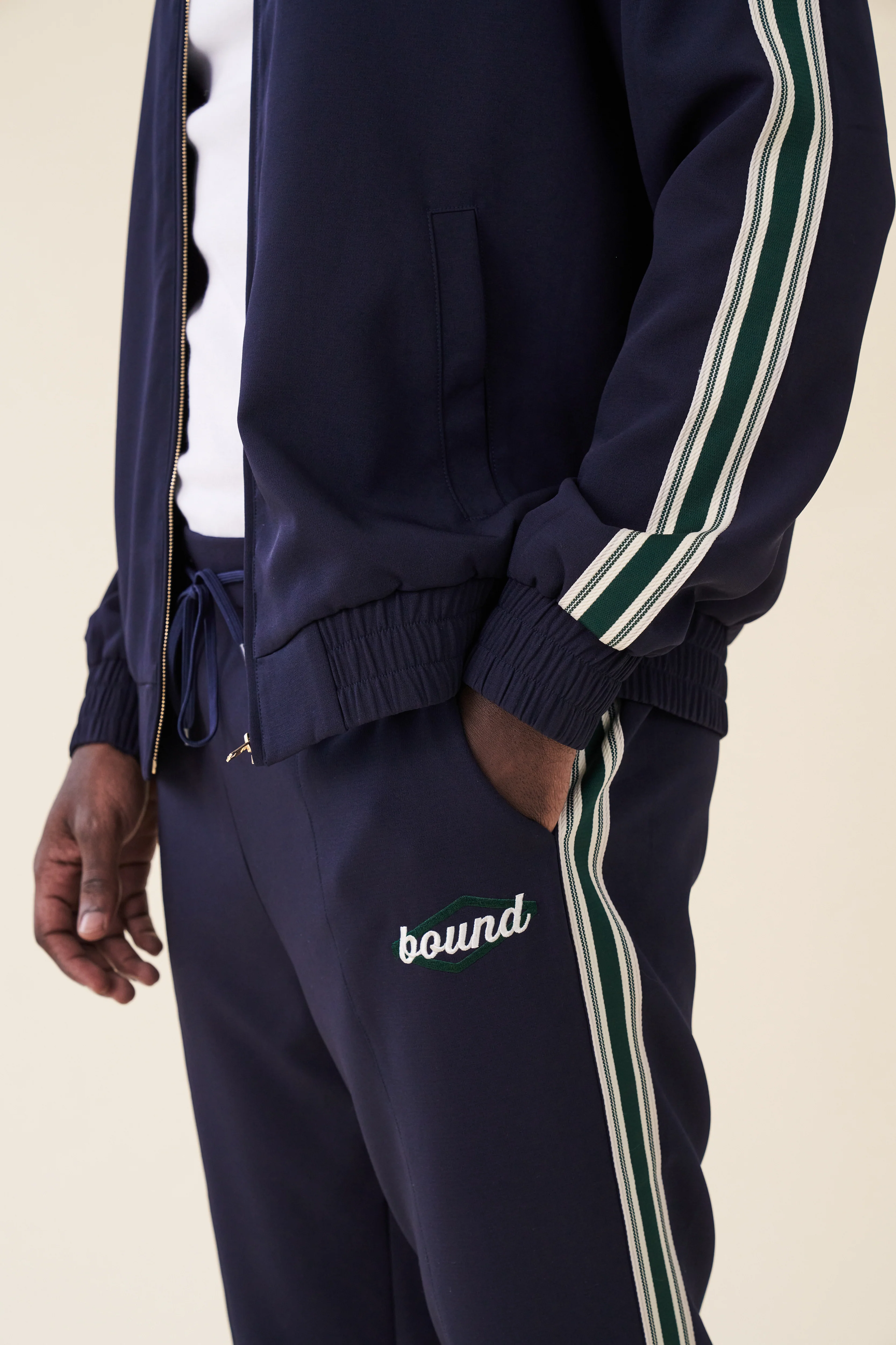 PAULIE NAVY STRIPE TRACKPANTS - Image 6