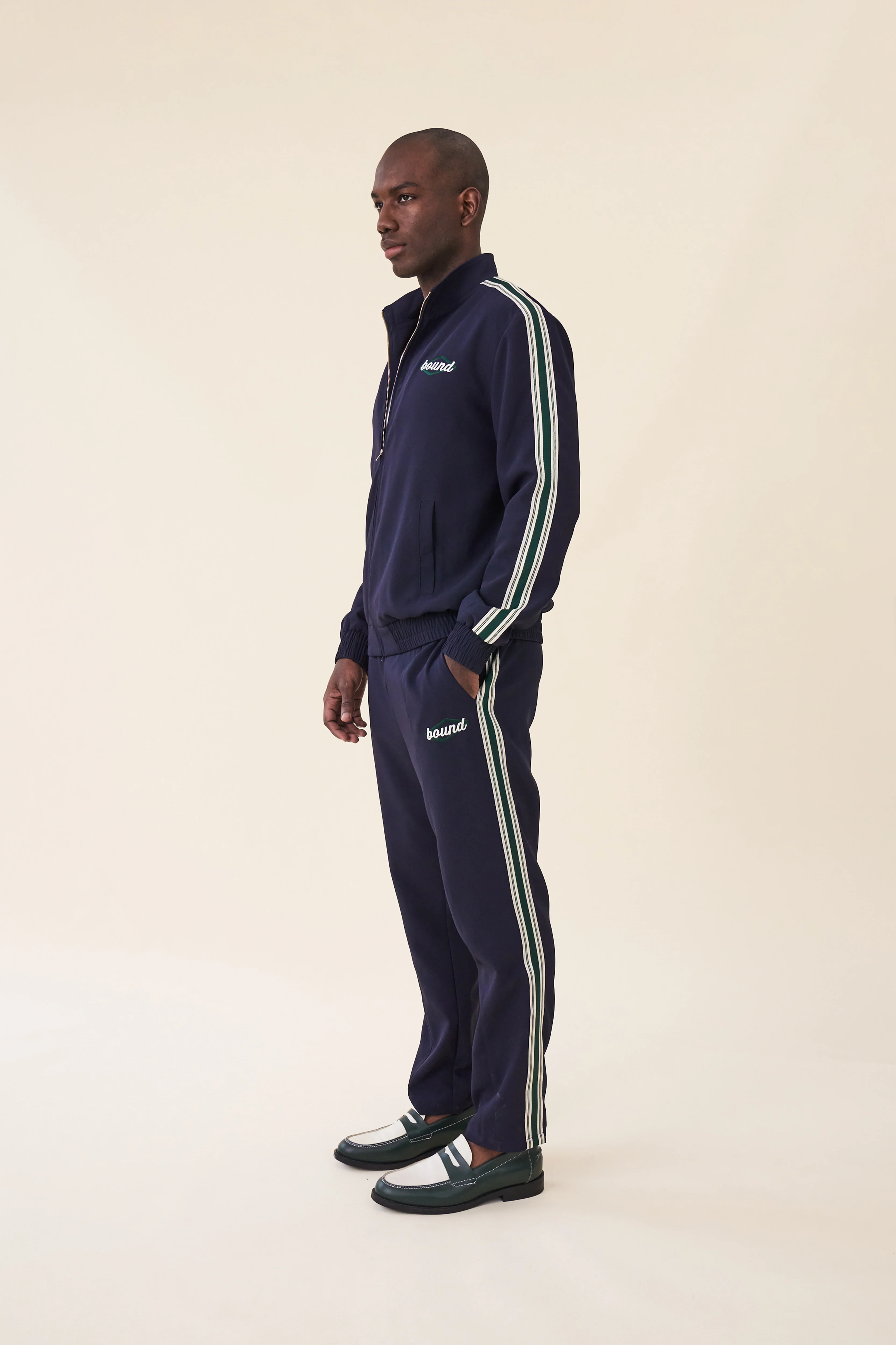 PAULIE NAVY STRIPE TRACKPANTS - Image 8