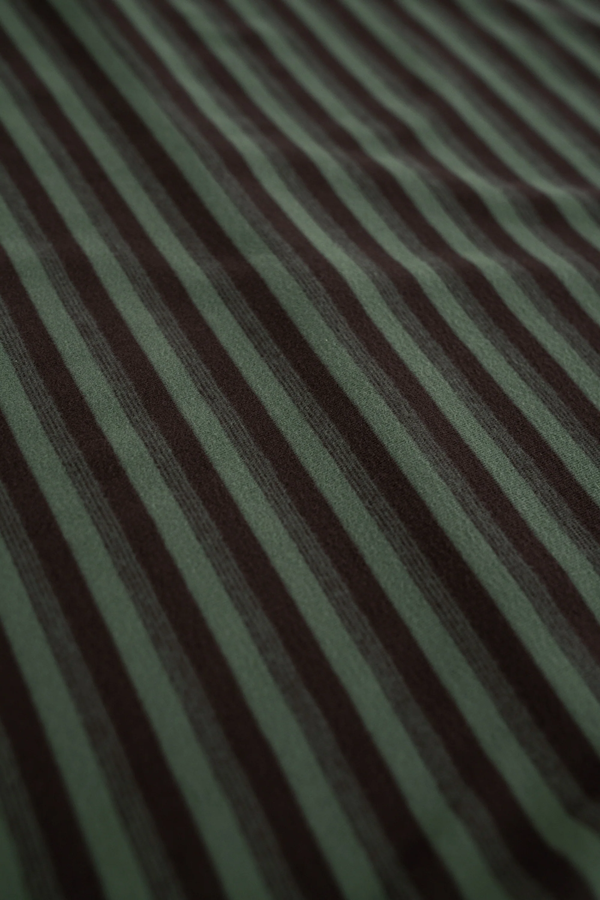 PEACHED STRIPE TEE - CHARCOAL & SAGE - Image 8
