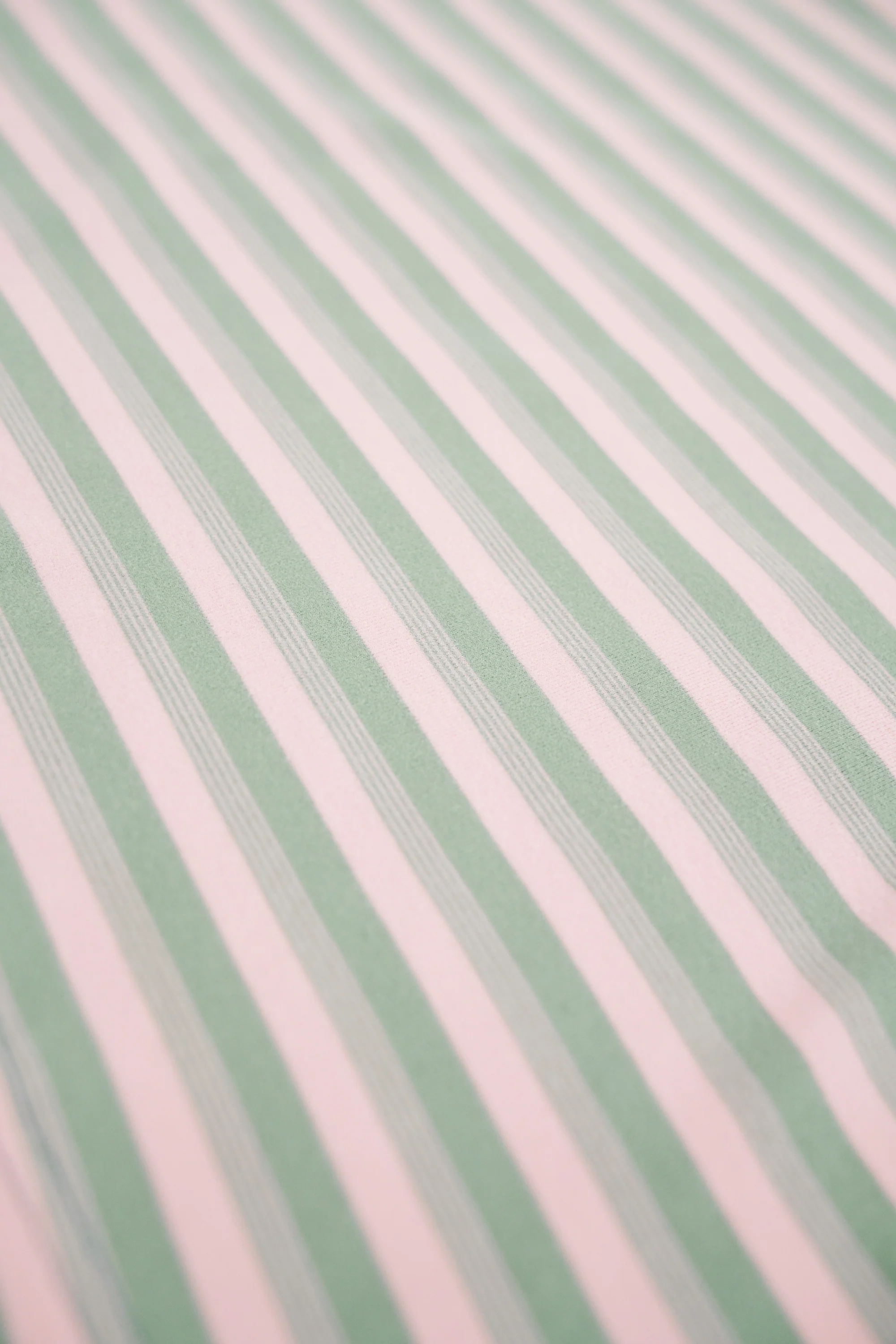 PEACHED STRIPE TEE - PINK & GREEN - Image 9