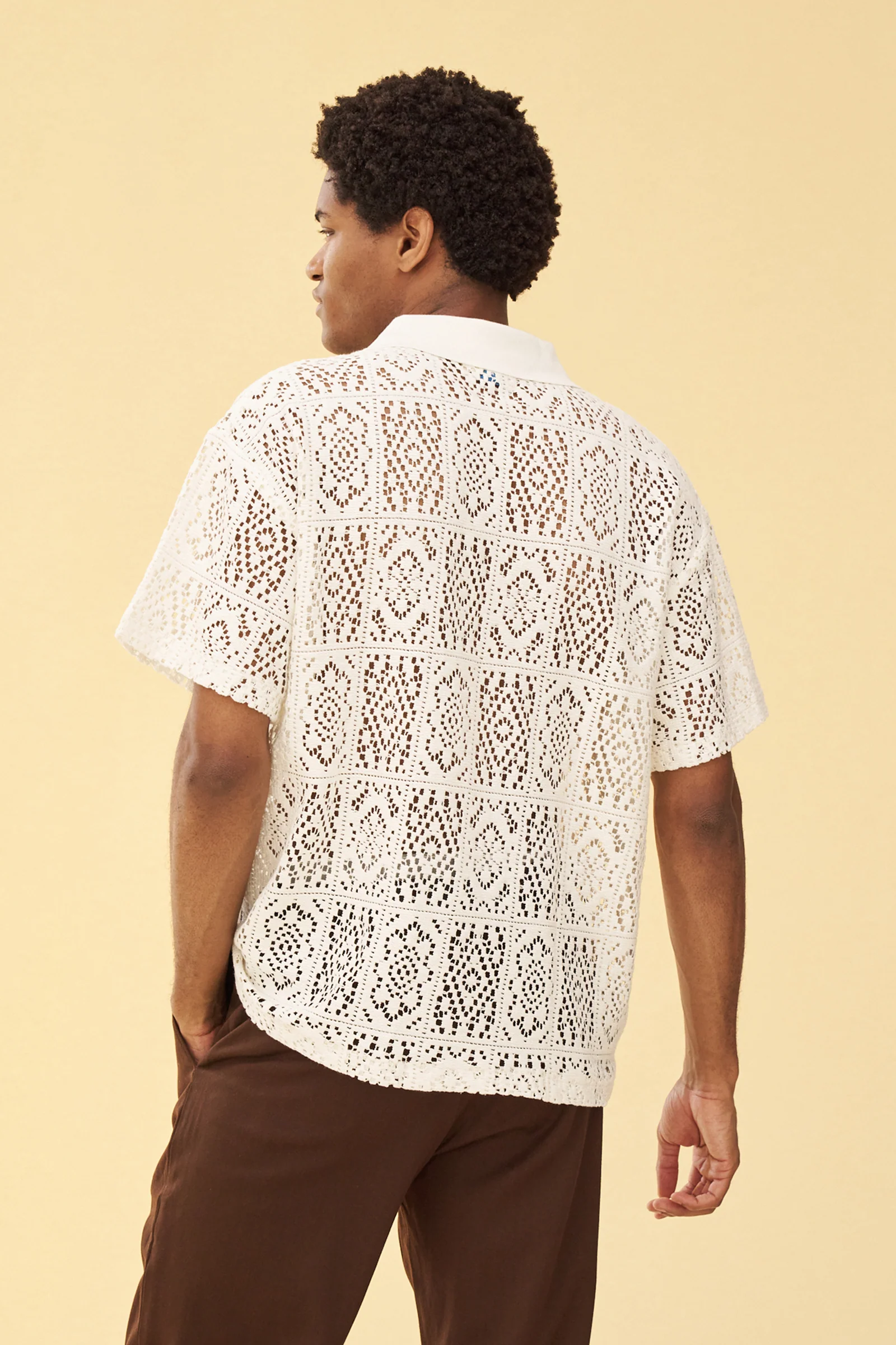 PIAZA LACE POLO - OFF WHITE - Image 4