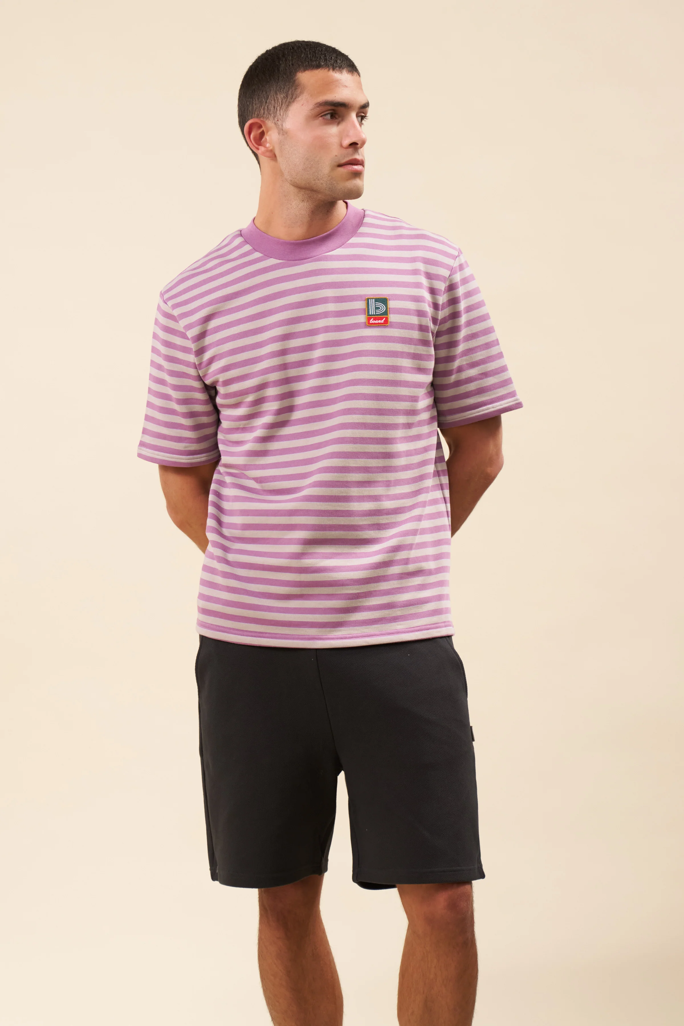 PIQUE WAFFLE SHORTS - BLACK - Image 2