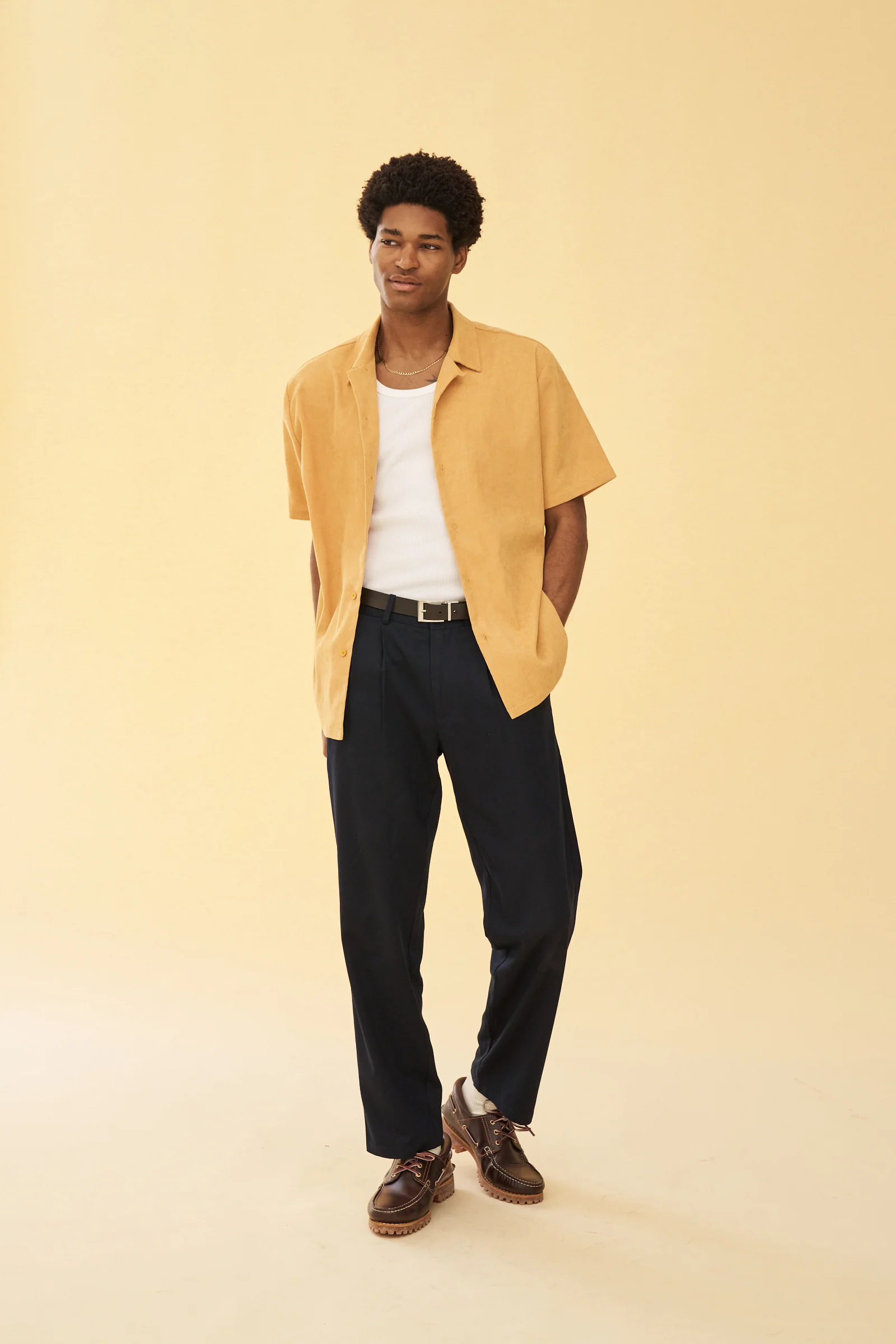 PLEATED SMART TROUSERS - NAVY - Image 7
