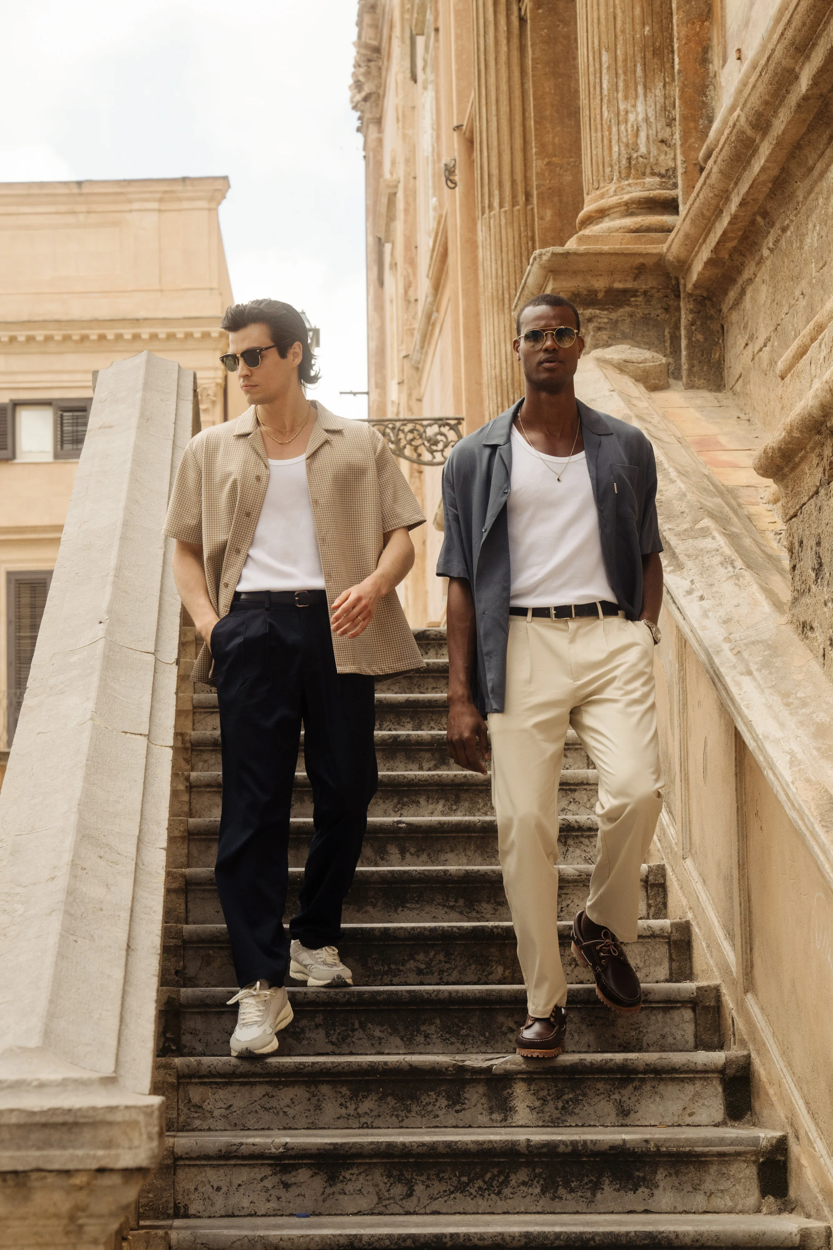 PLEATED SMART TROUSERS - NAVY - Image 9
