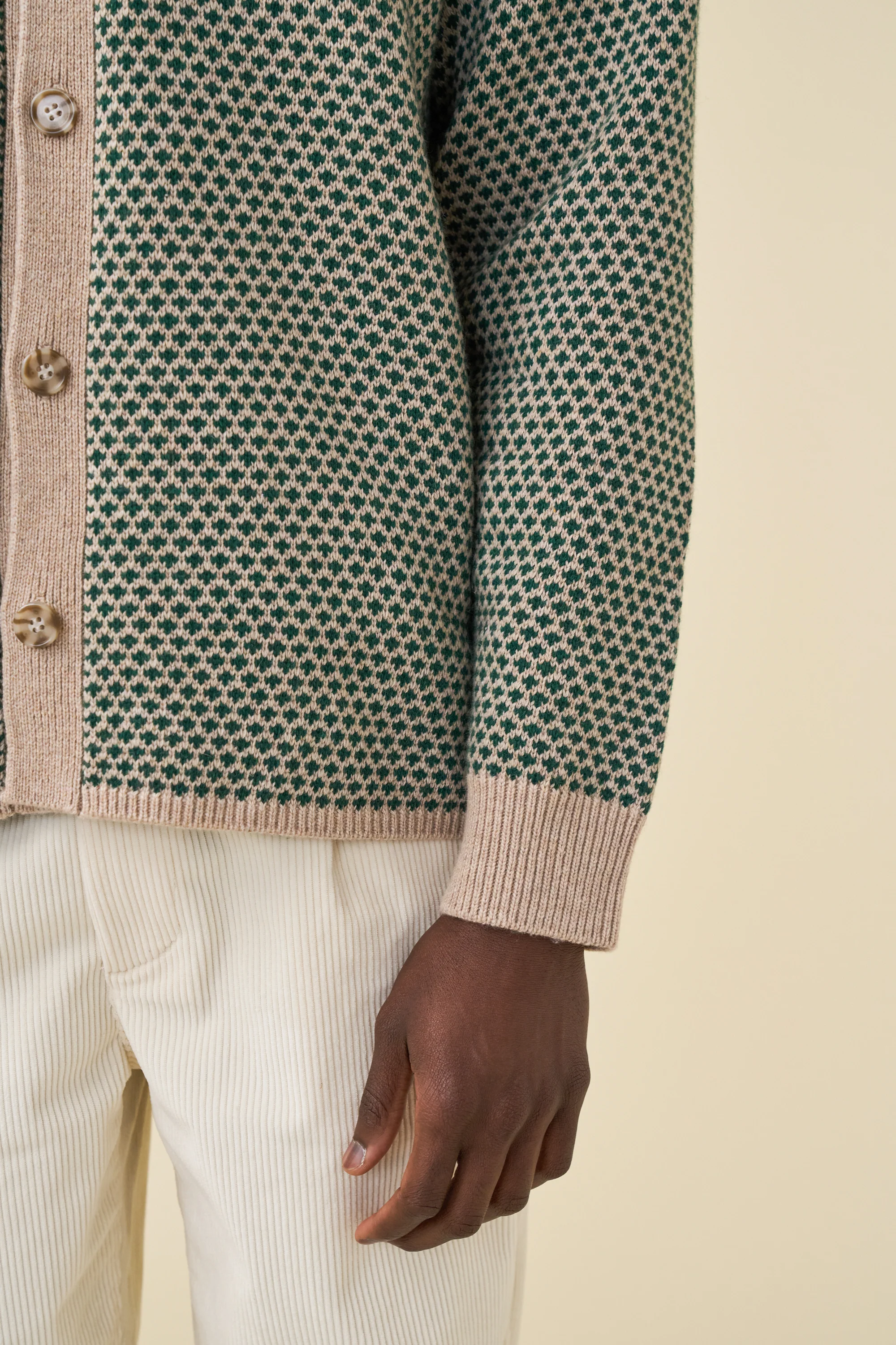 POLKA RETRO BUTTON KNIT - APPLE - Image 6