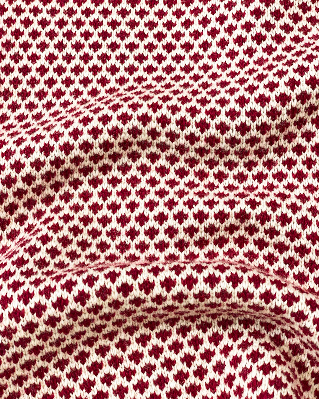 POLKA RETRO BUTTON KNIT - CHERRY - Image 10