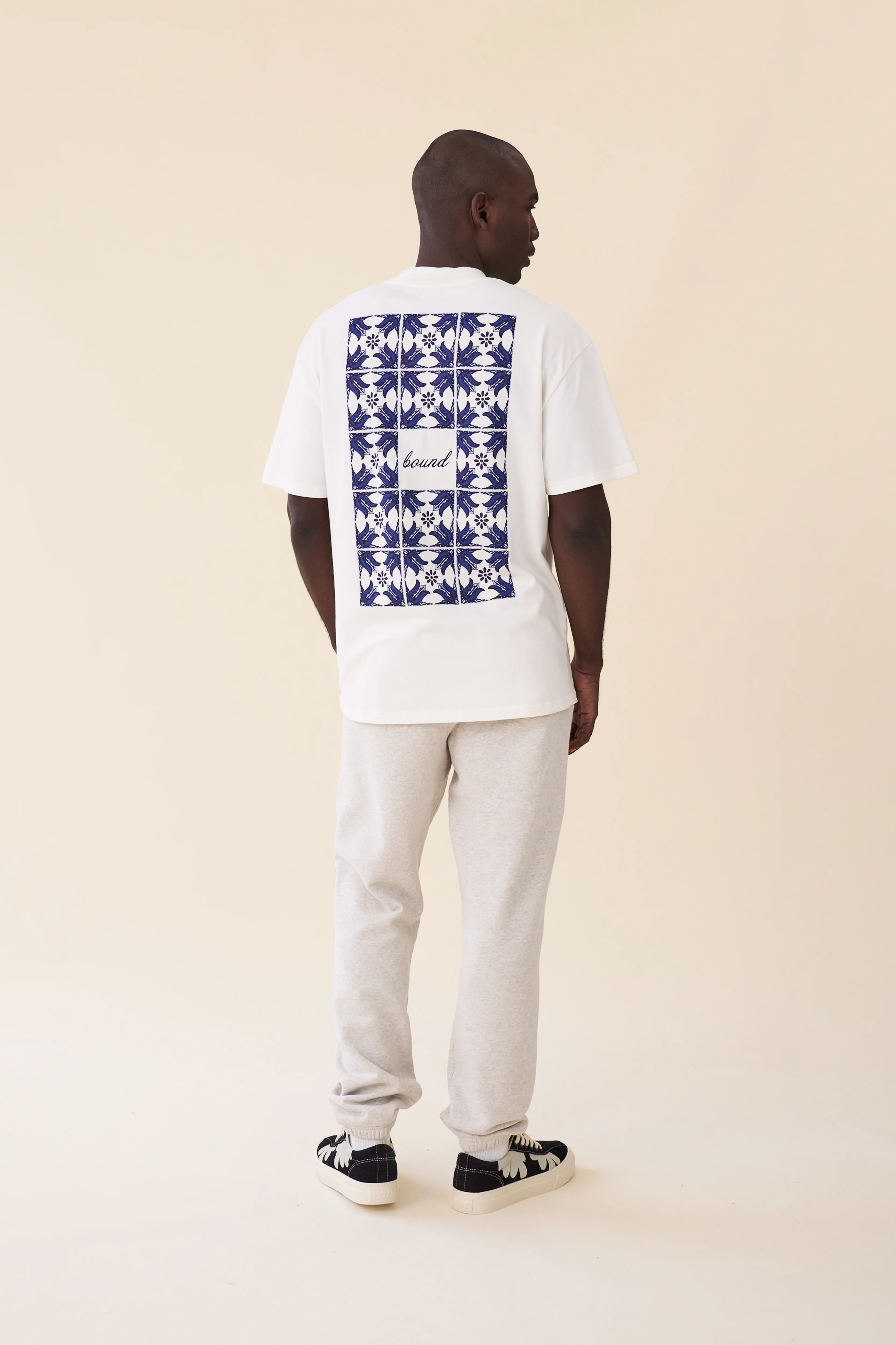 PORTO AZULEJOS TEE - ECRU - Image 3