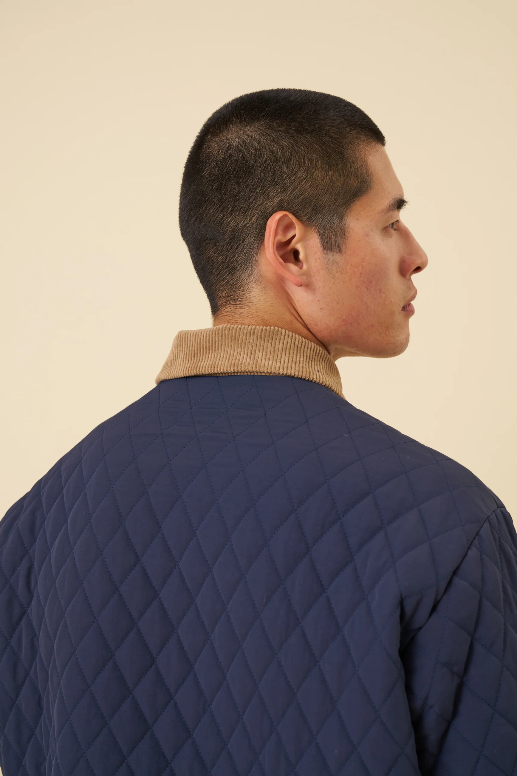 QUILTED NAVY JACKET - Image 7