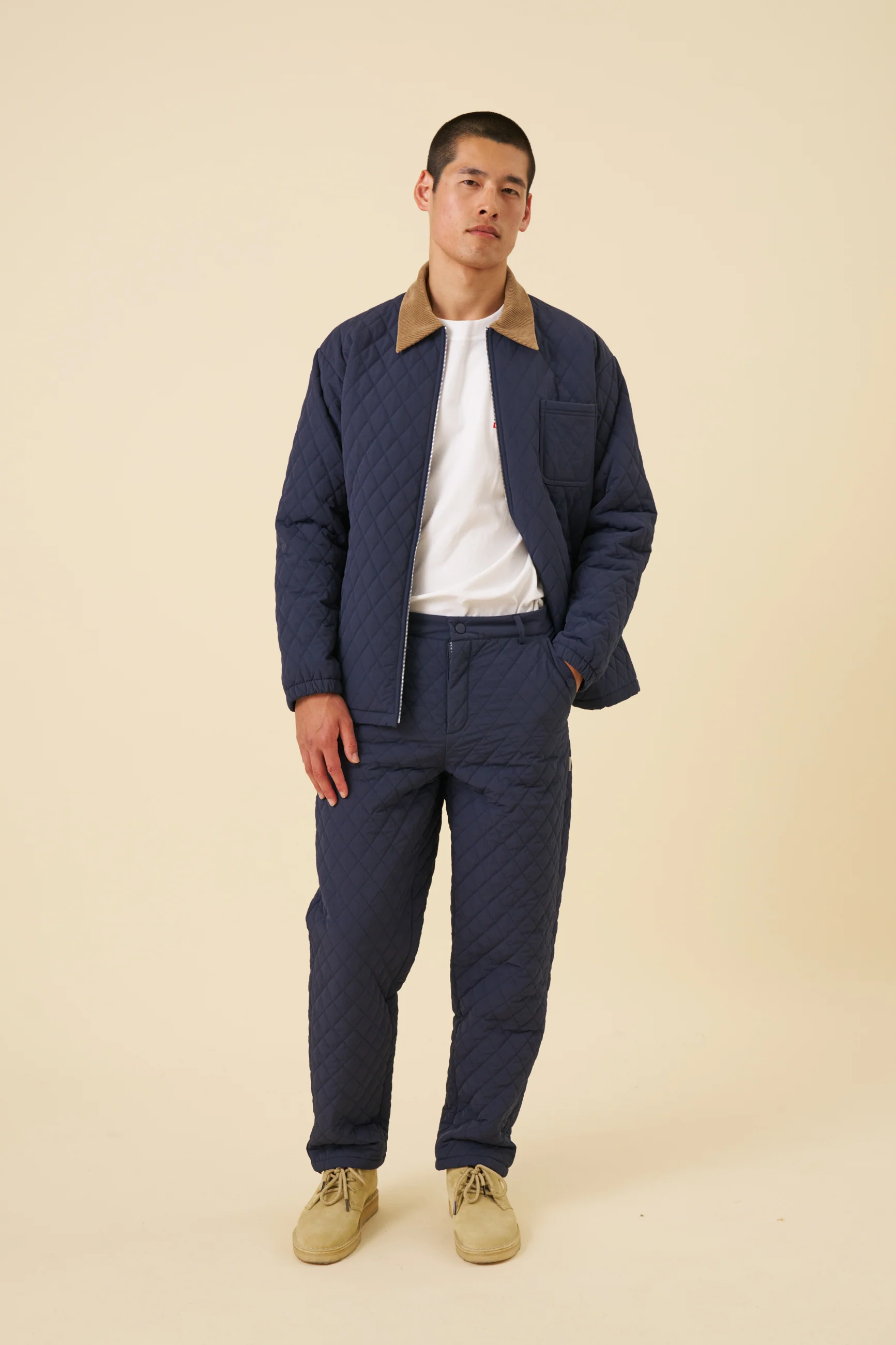 QUILTED NAVY JACKET - Image 8
