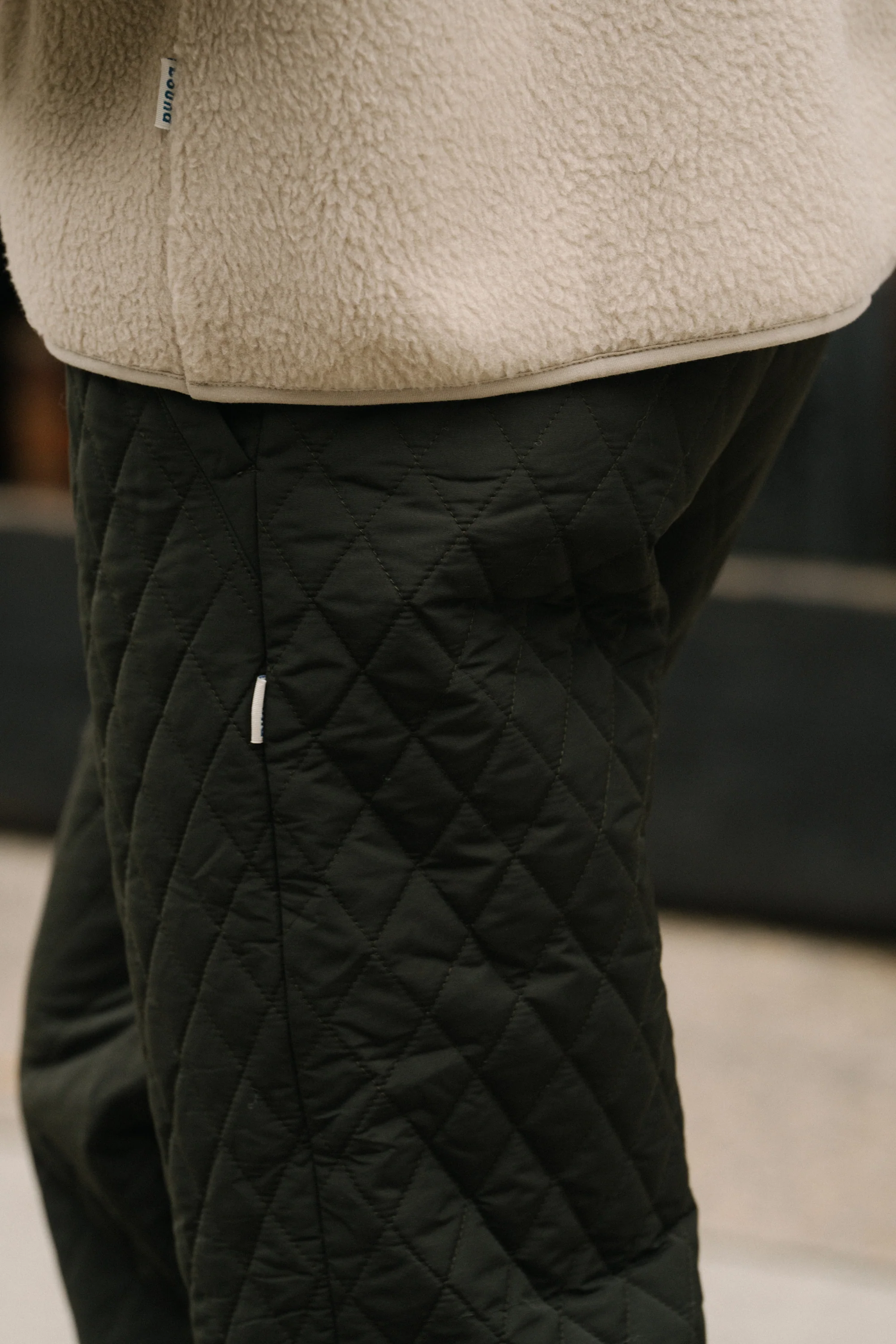 QUILTED TROUSER - ARMY GREEN - Image 11
