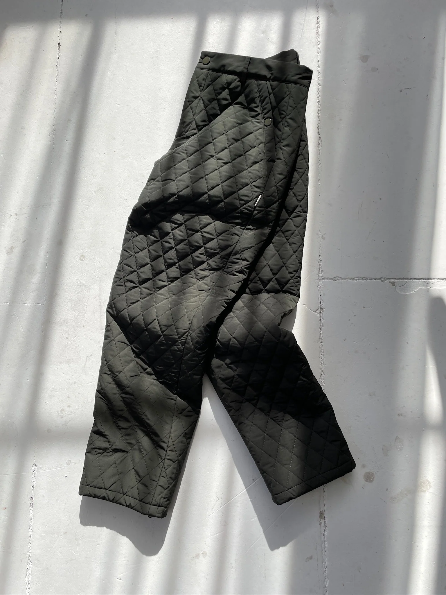 QUILTED TROUSER - ARMY GREEN - Image 3