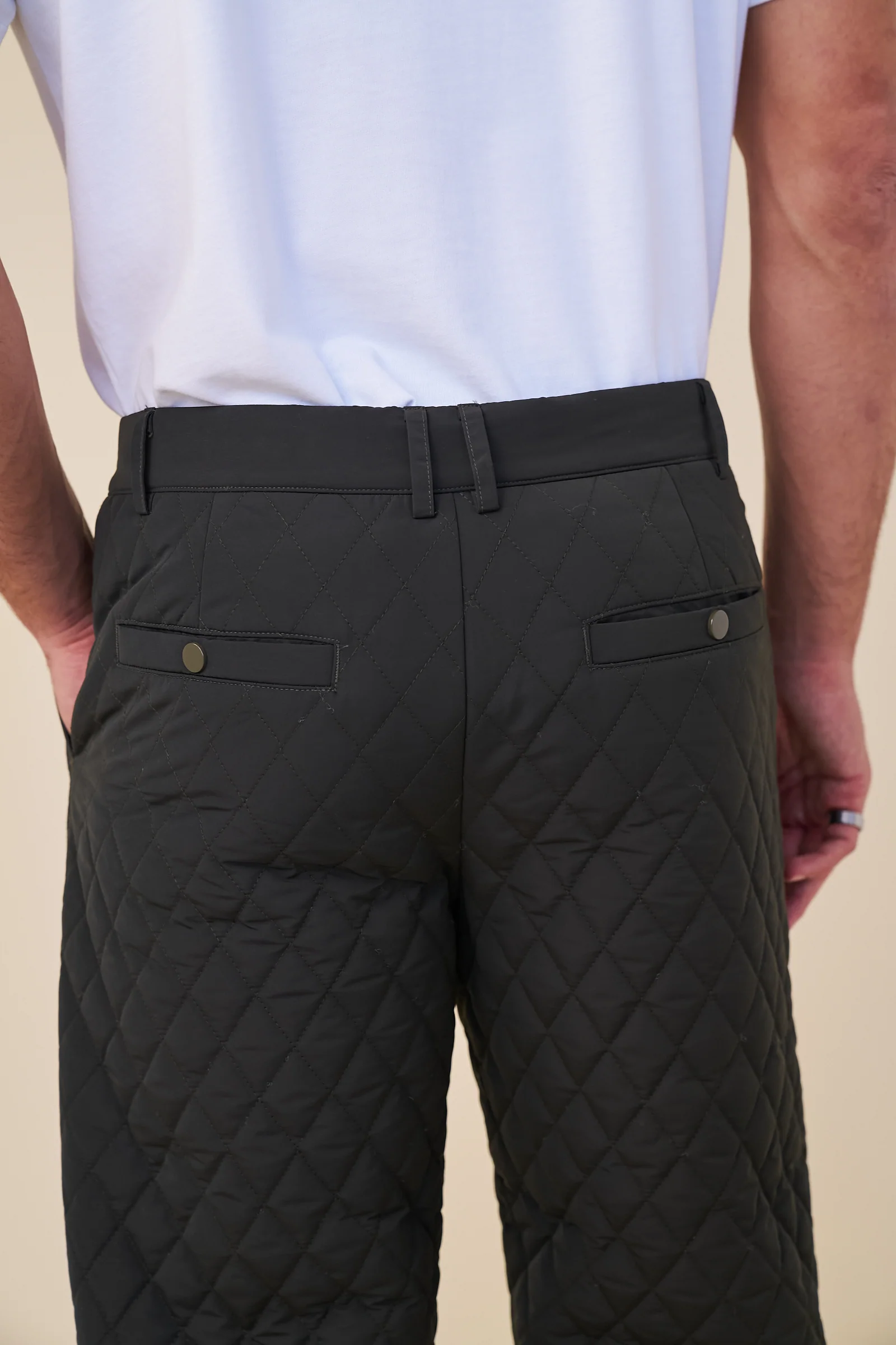 QUILTED TROUSER - ARMY GREEN - Image 5