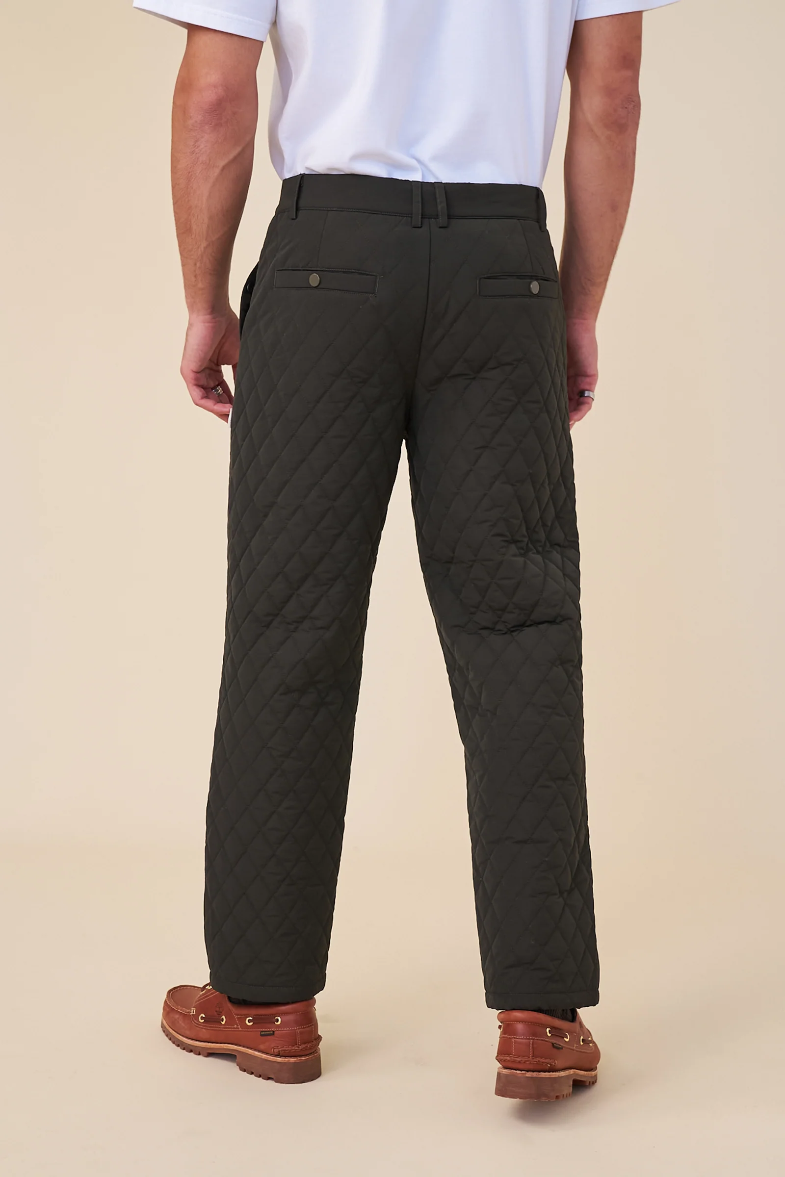 QUILTED TROUSER - ARMY GREEN - Image 6