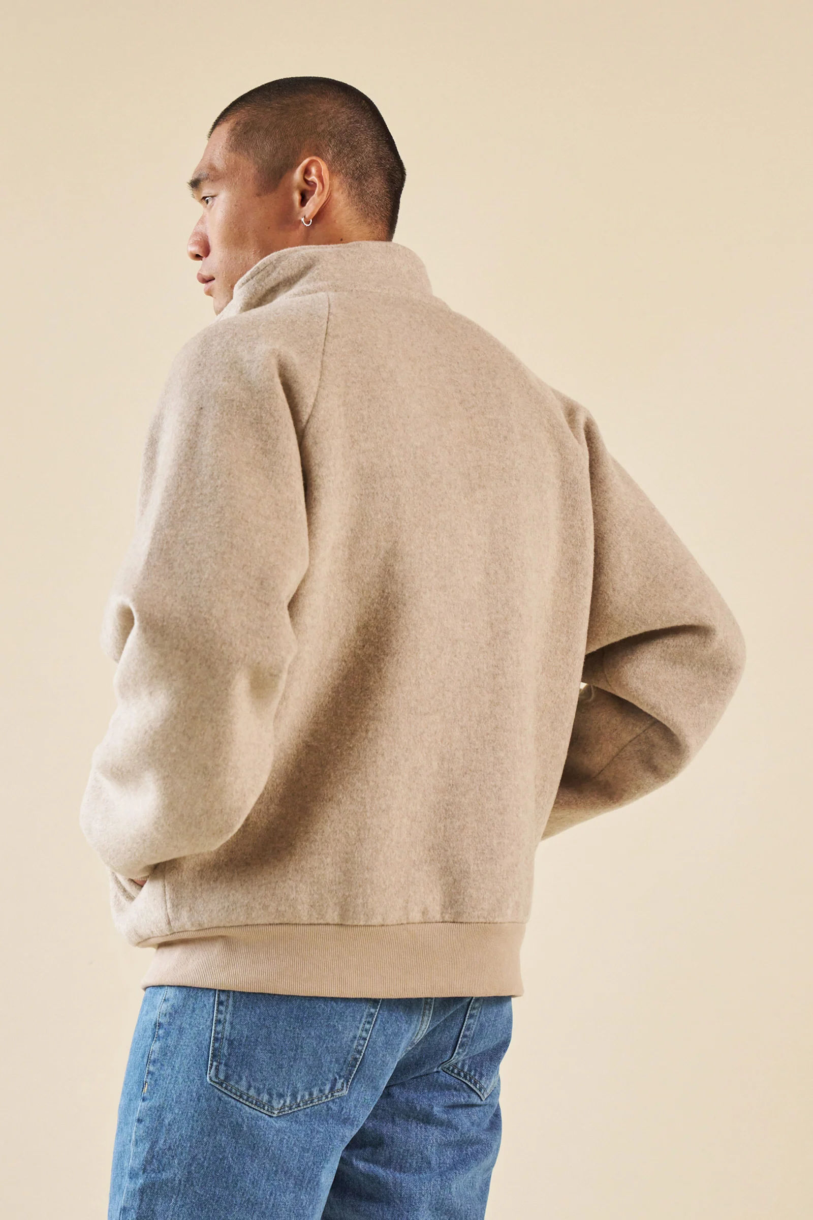 RAY WOOL FLIGHT BOMBER COAT - Image 3