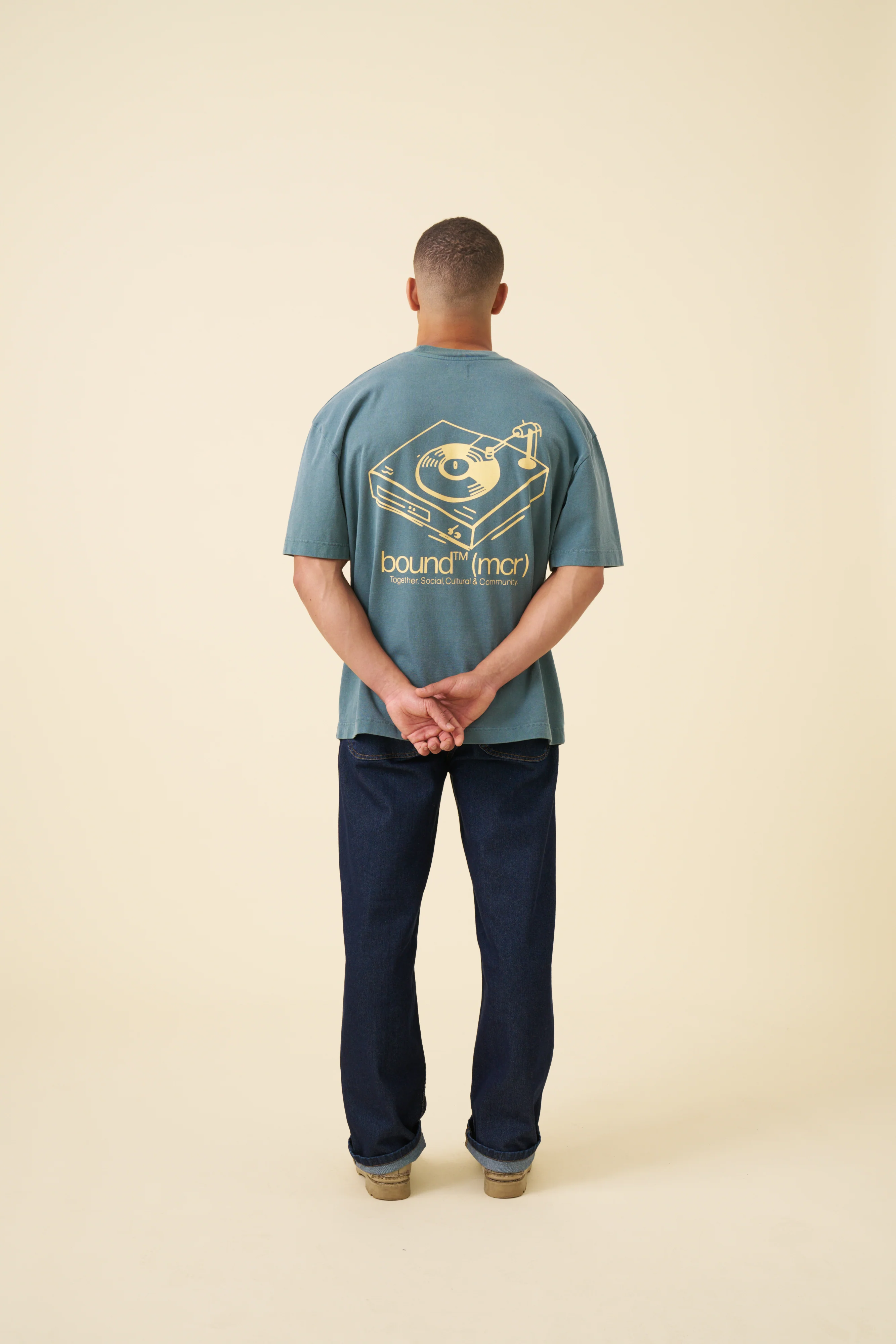 RECORD TEE - WASHED FOREST GREEN - Image 6