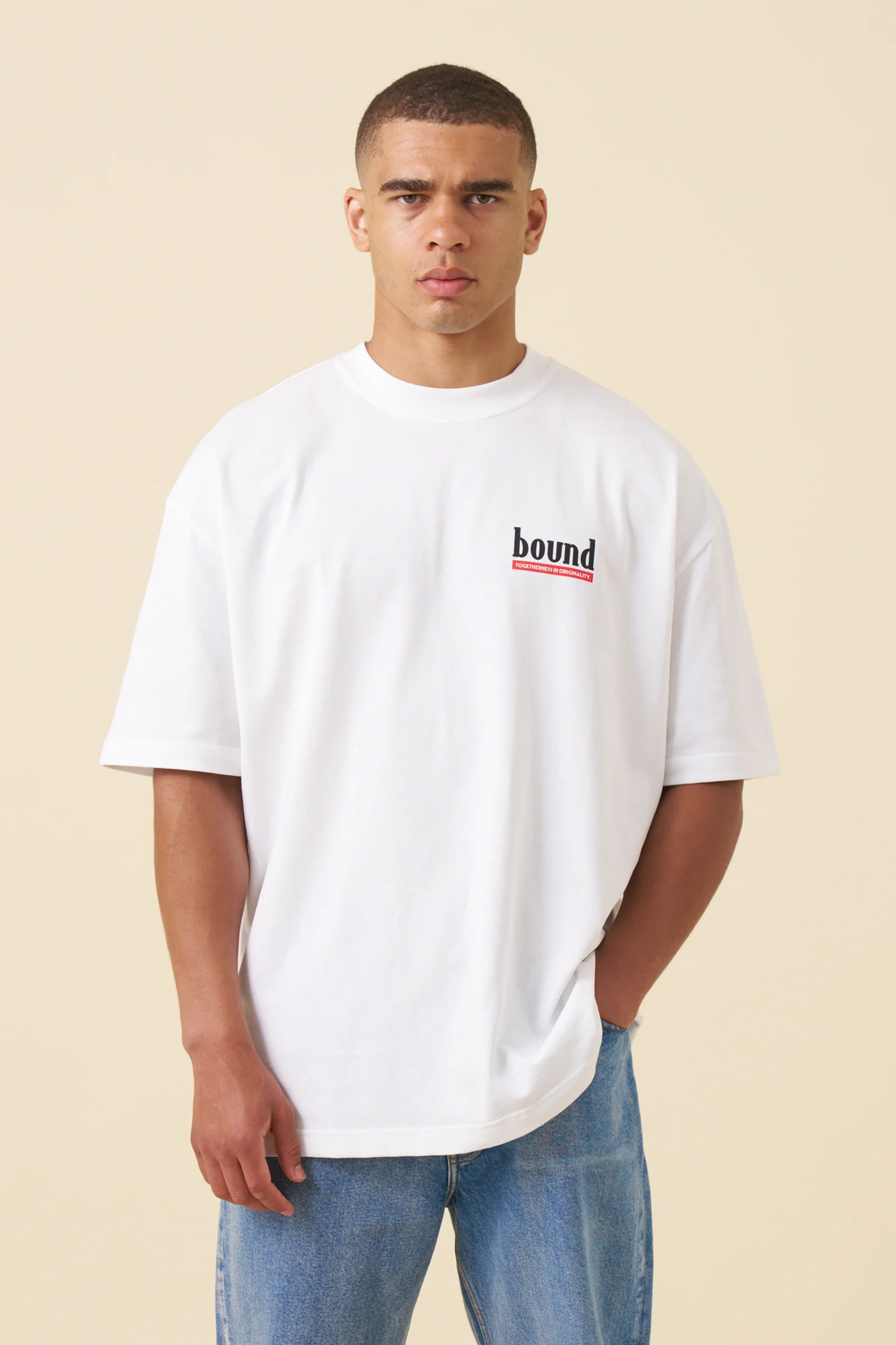 RED LABEL TEE - WHITE - Image 2