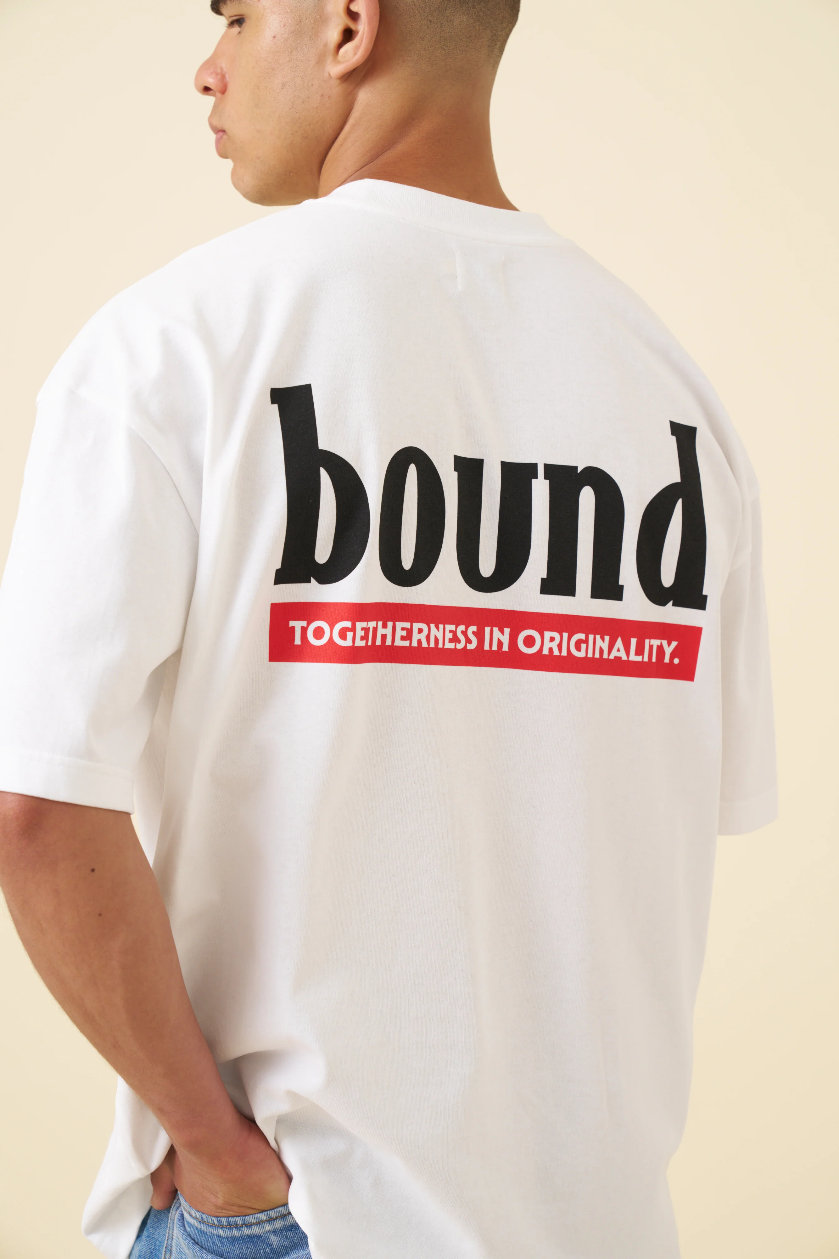 RED LABEL TEE - WHITE - Image 5