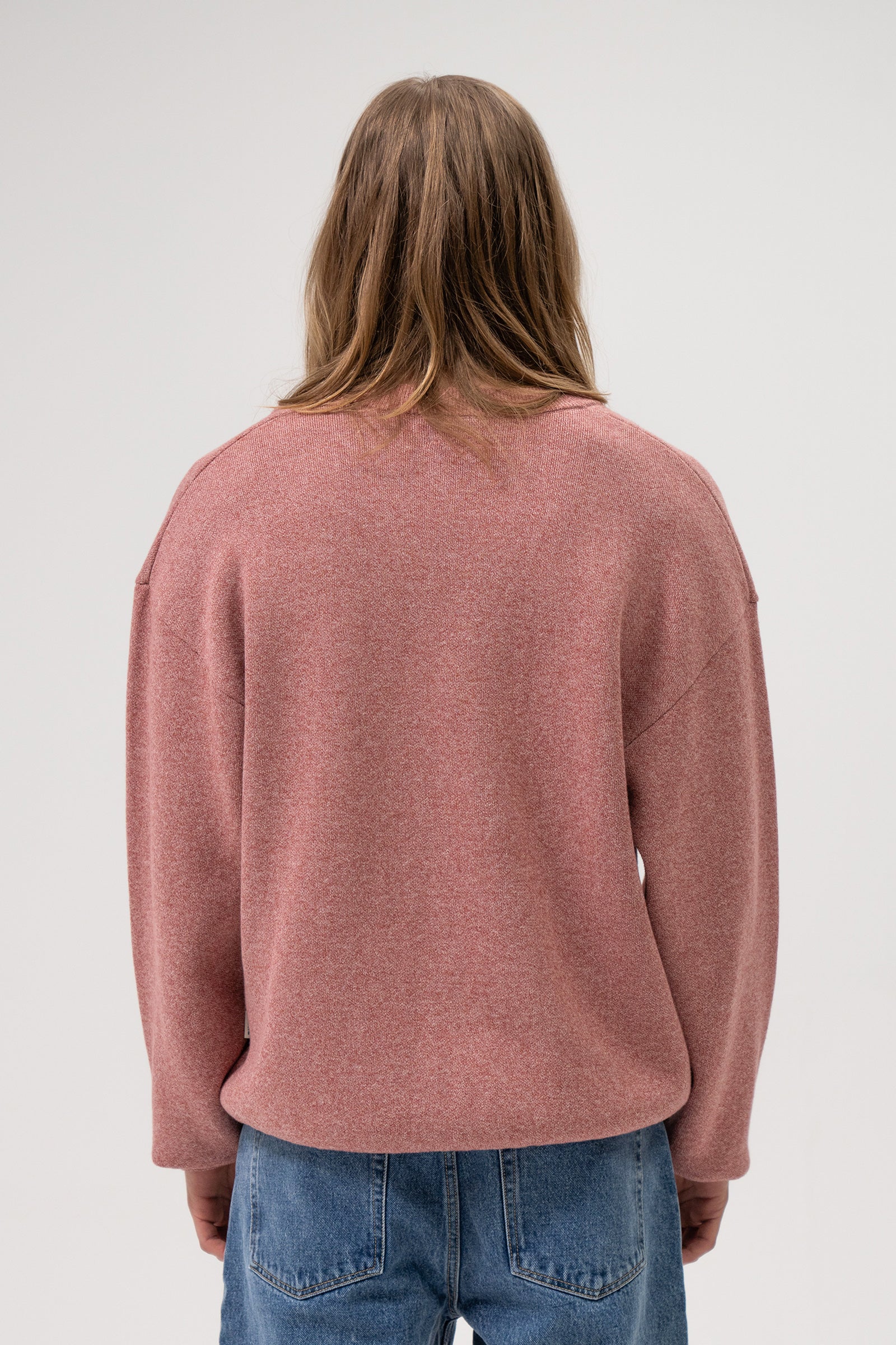 RED MARL KNIT SWEATER - Image 4
