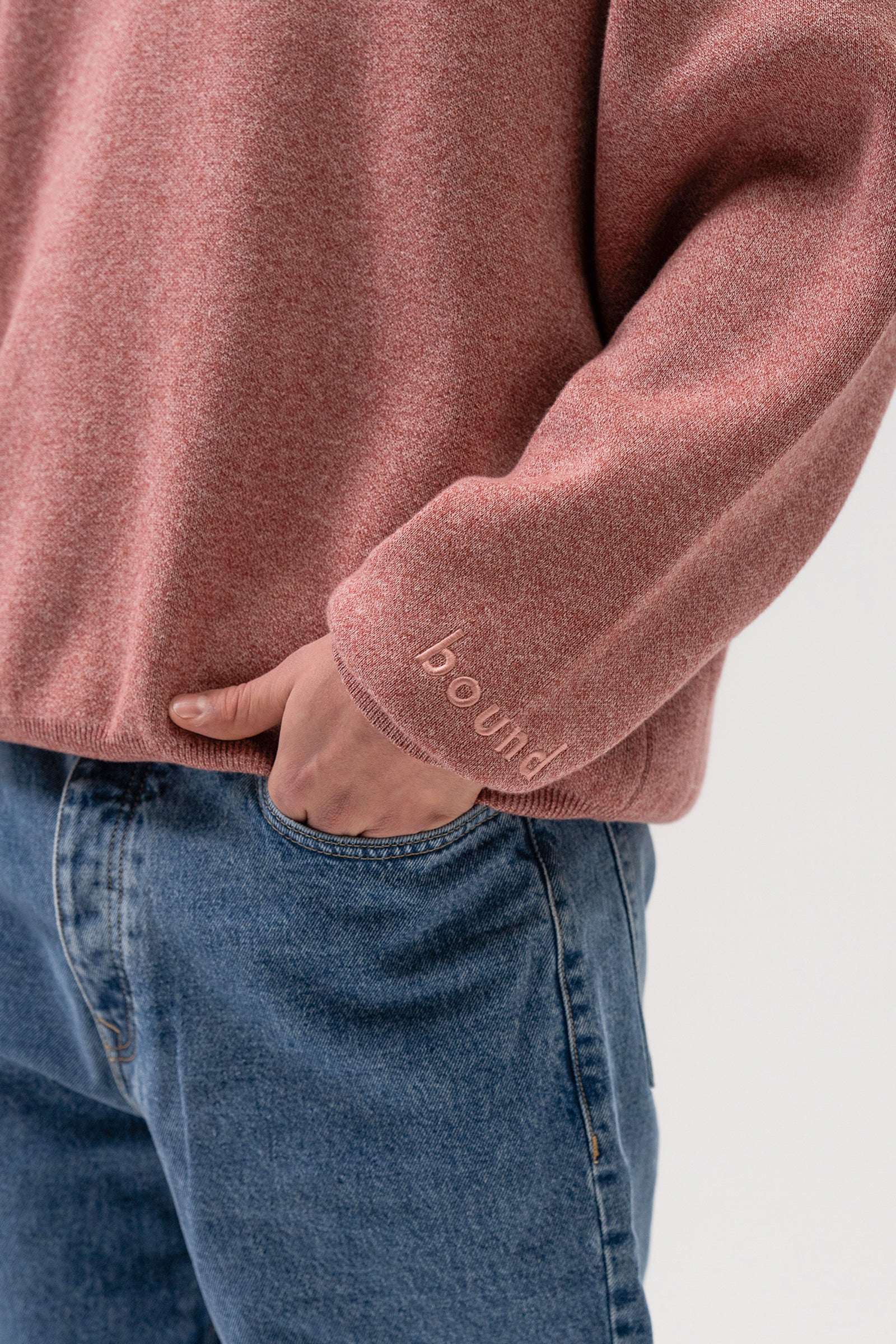 RED MARL KNIT SWEATER - Image 5