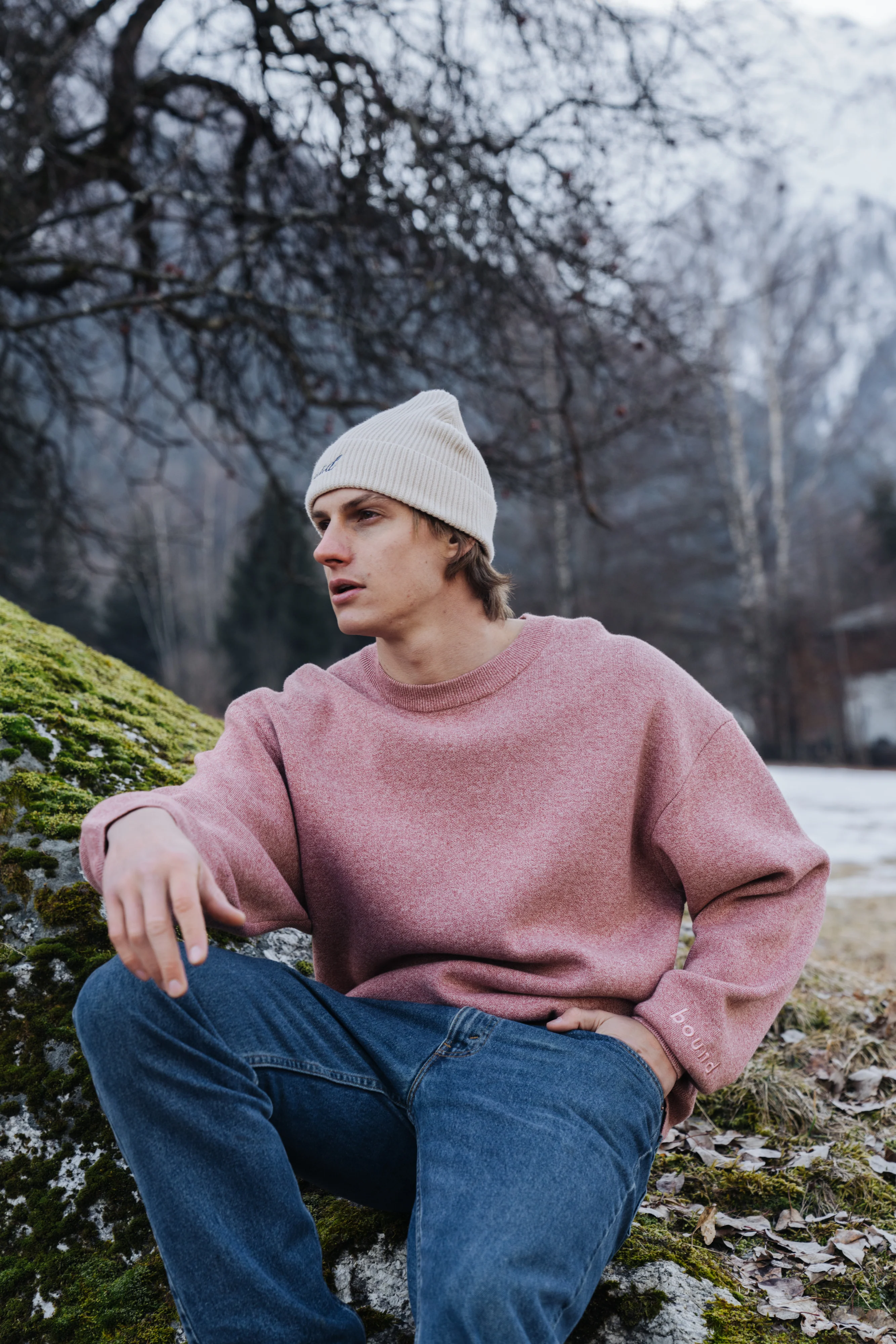 RED MARL KNIT SWEATER - Image 8