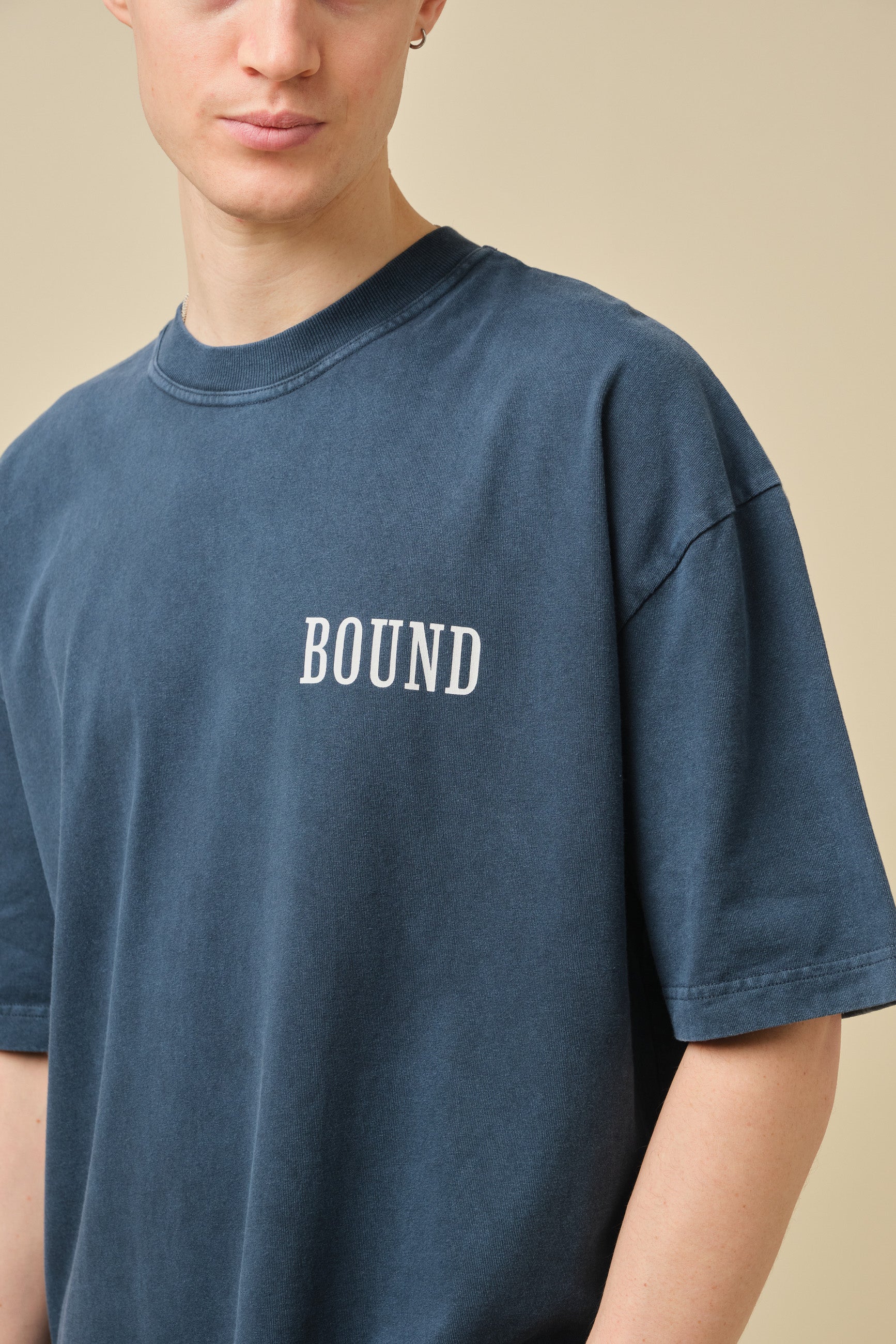 REGATE PORT TEE - FADED DARK NAVY BLUE - Image 5