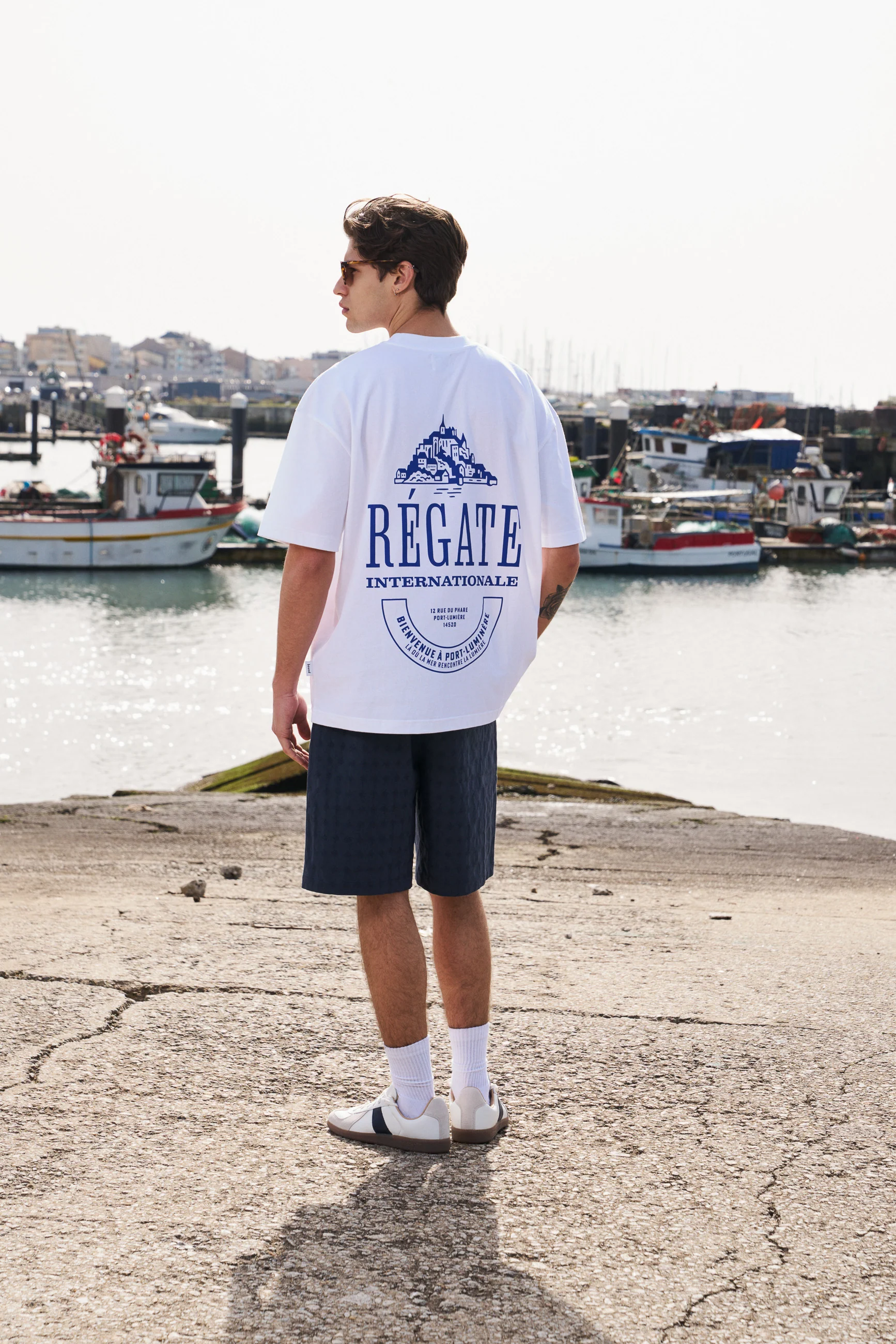 REGATE PORT TEE - WHITE - Image 4