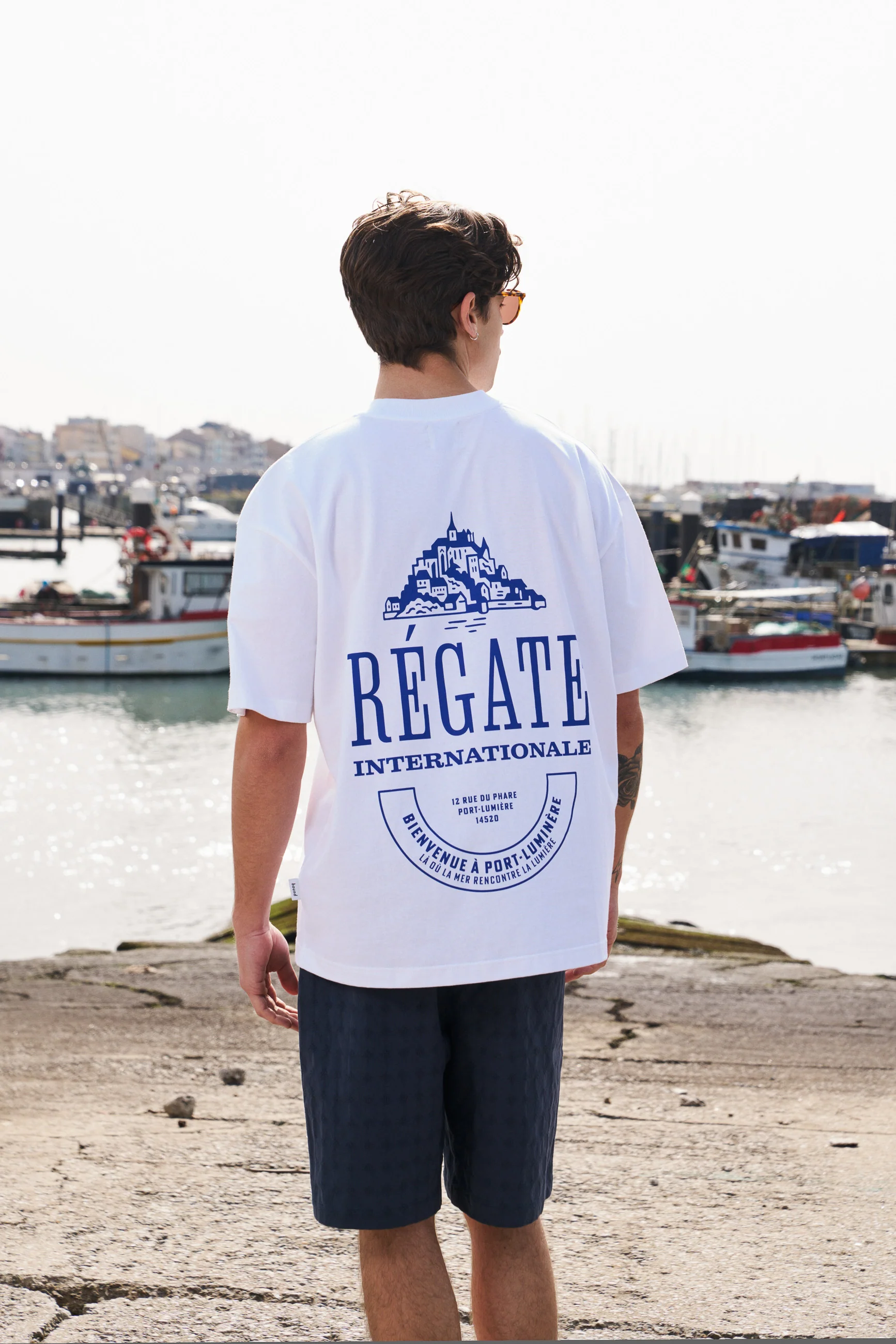 REGATE PORT TEE - WHITE - Image 5