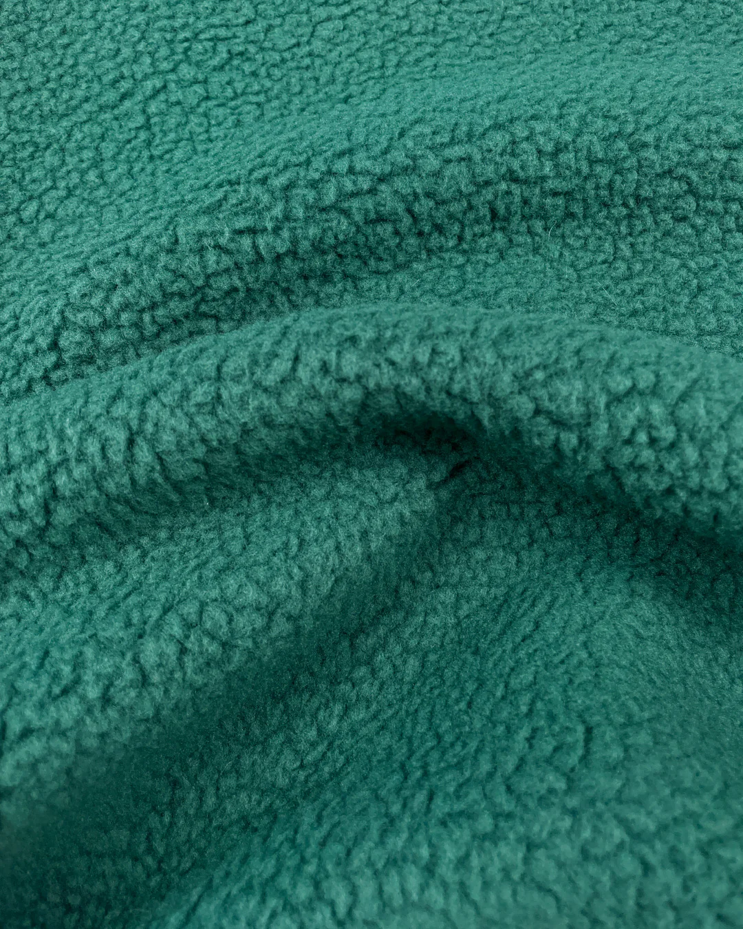 REVERSE FLEECE GRID SWEATER - BOTTLE GREEN - Image 11