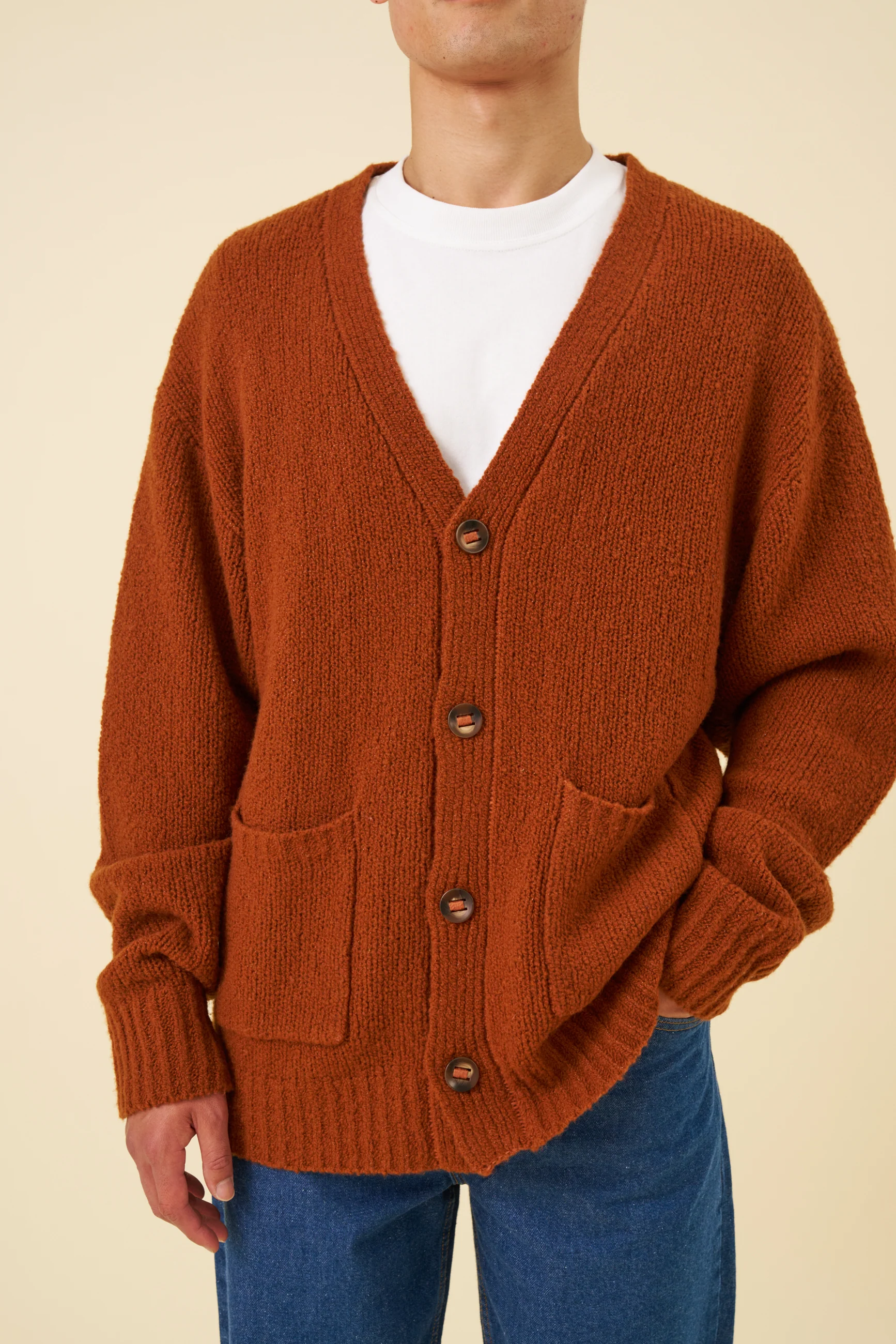 ROASTED ROOTS WOOL CARDIGAN - Image 3